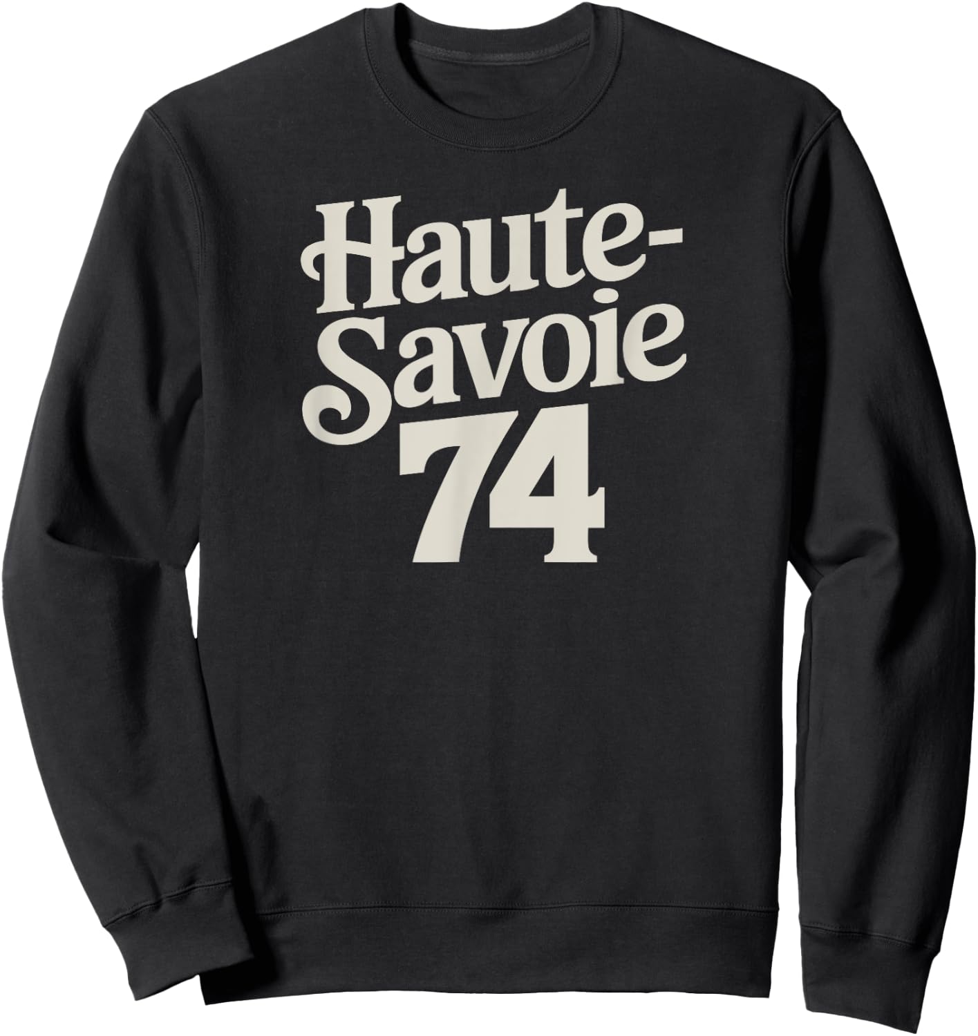 Haute-Savoie 74 , Black, S Sweatshirt - Sweatshirt | Black