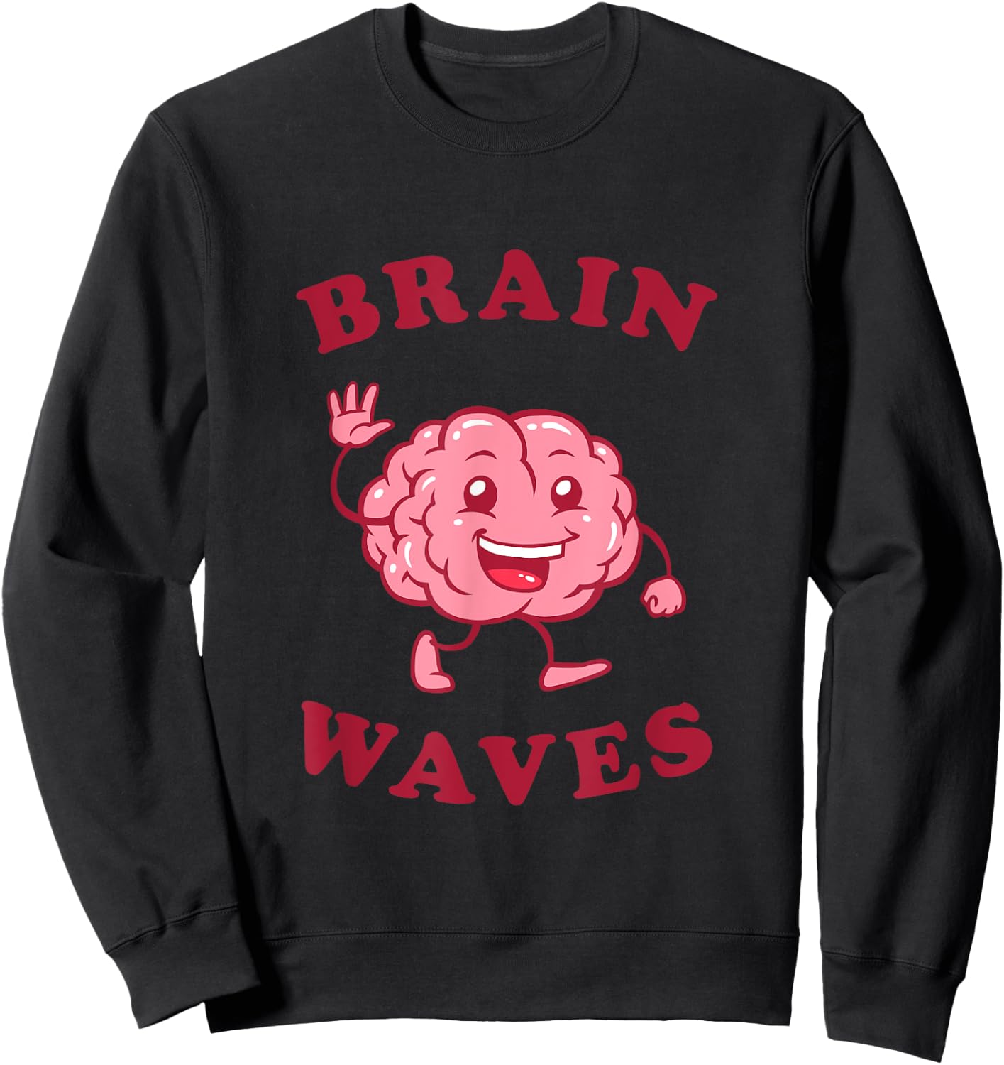 Brain Waves - Funny Science Biology Sweatshirt - Sweatshirt | Black