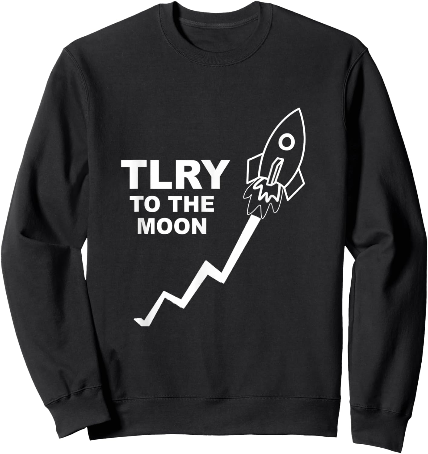 TLRY Gang // TLRY Stock to the Moon Sweatshirt - Sweatshirt | Black