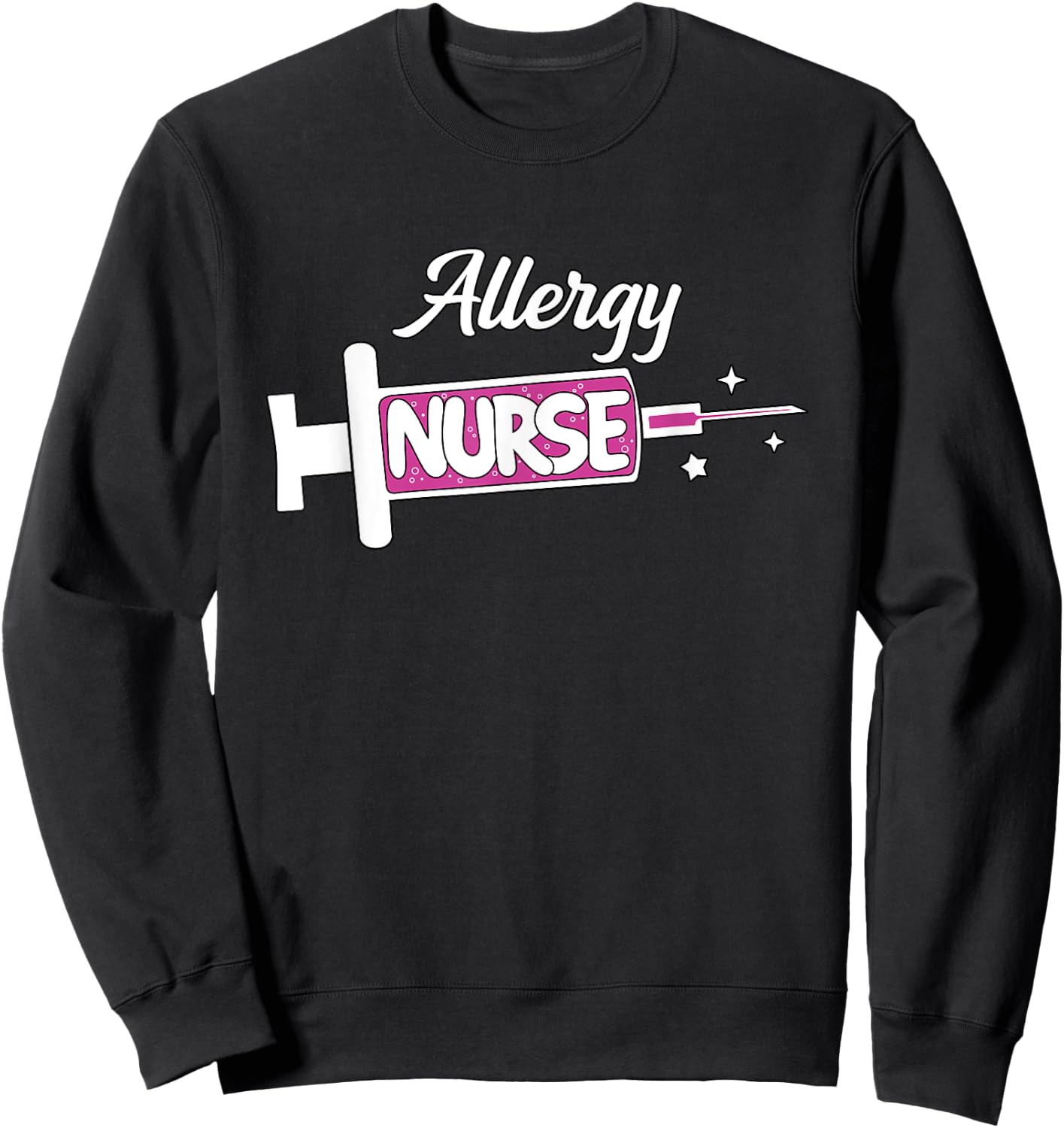 Allergy Nurse Cute Allergy/Immunology Nursing Unit RN Sweatshirt - Sweatshirt | Black
