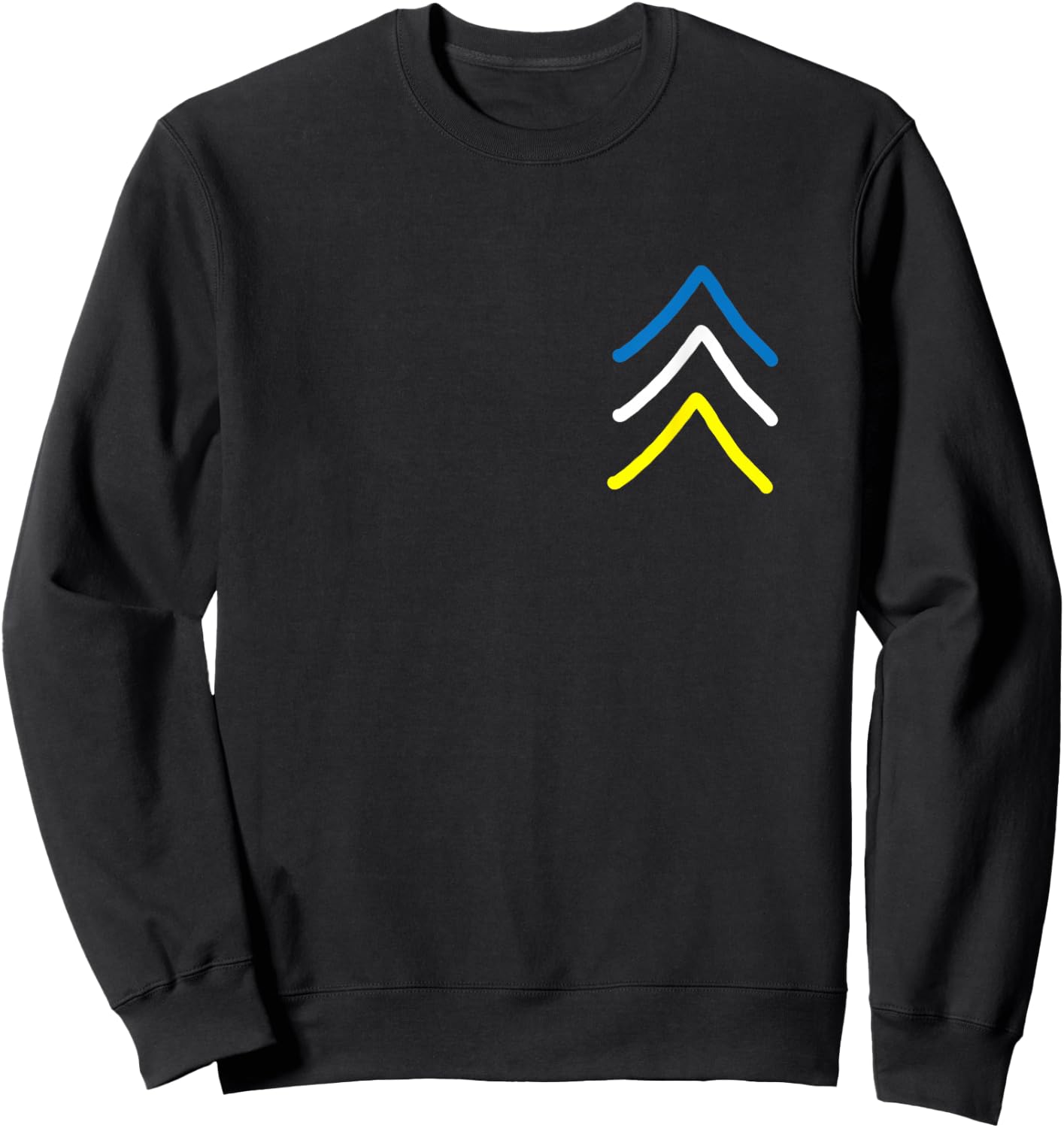 Trisomy 21 Down Syndrome Three Chromosome Arrows Sweatshirt - Sweatshirt | Black