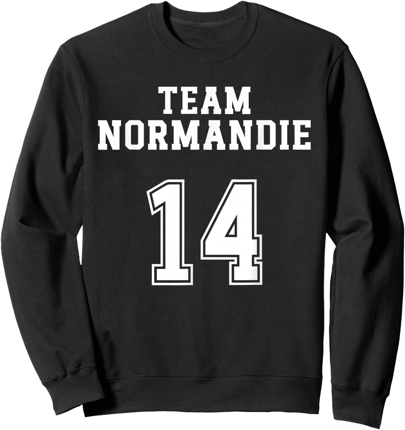 Normandy Humour Norman Team Normandy Calvados Region , Black, S Sweatshirt - Sweatshirt | Black