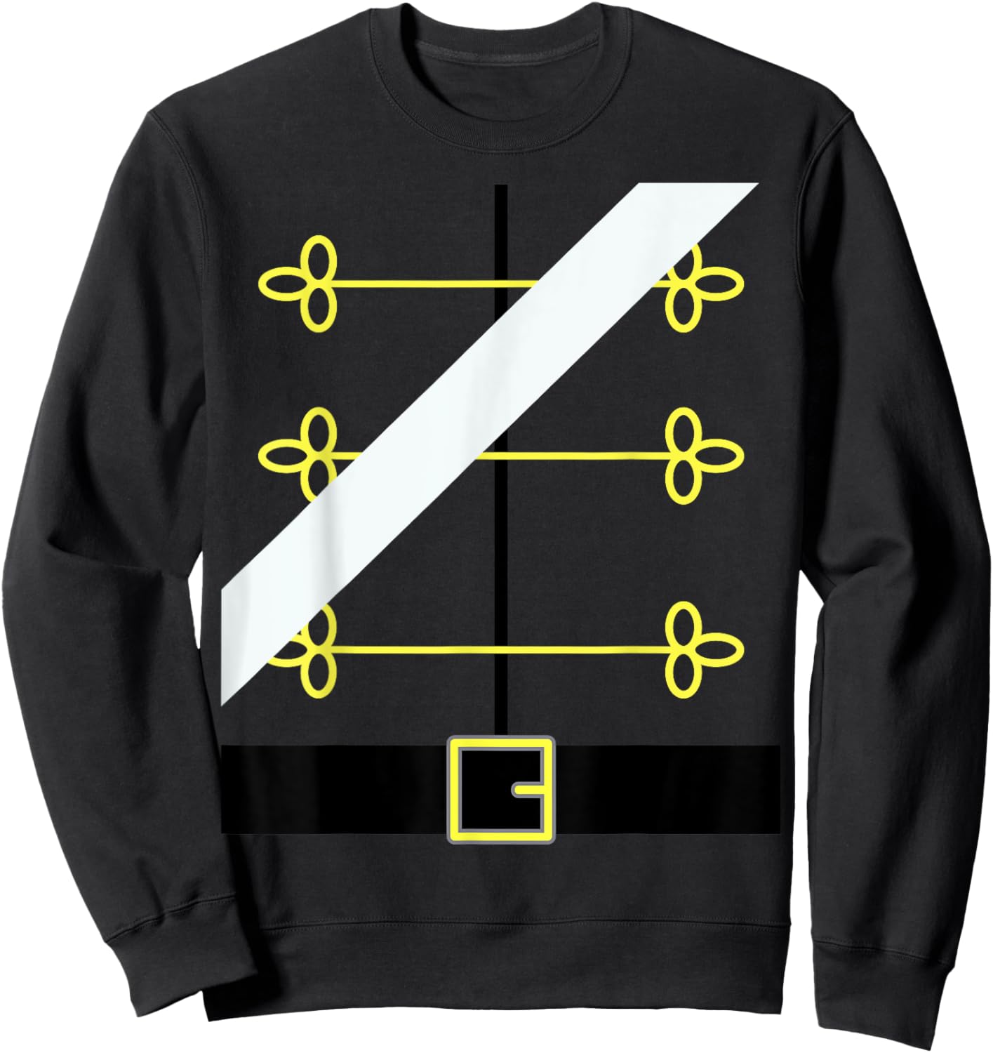 Nutcracker Toy Soldier Uniform, Funny Dress up Christmas Sweatshirt - Sweatshirt | Black