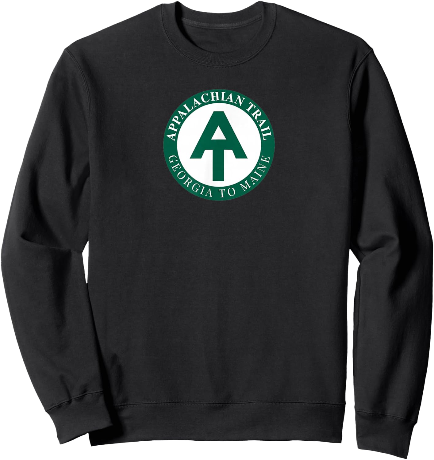 AT Logo Georgia To Maine Appalachian Trail Sweatshirt - Sweatshirt | Black