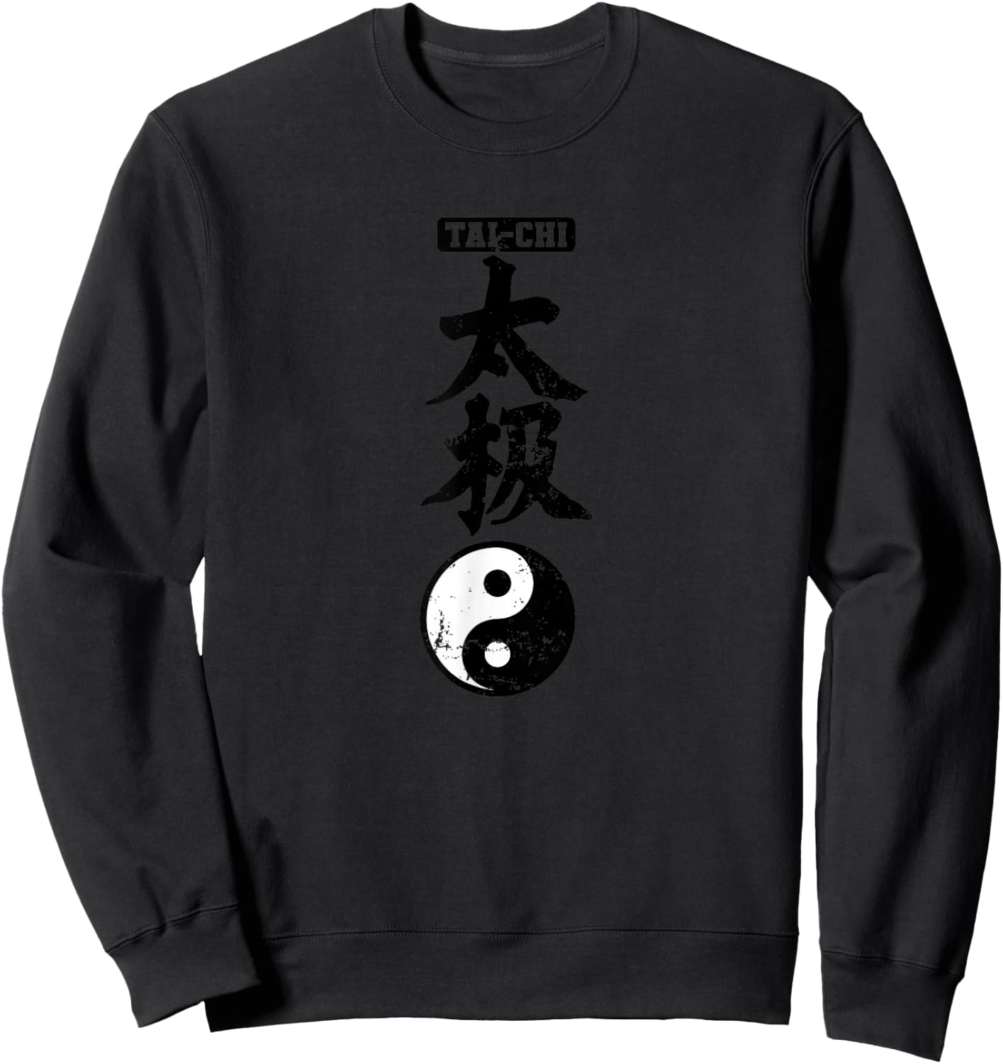 Tai Chi Chinesische Schriftzeichen Yin Yang Sweatshirt - Sweatshirt | Black