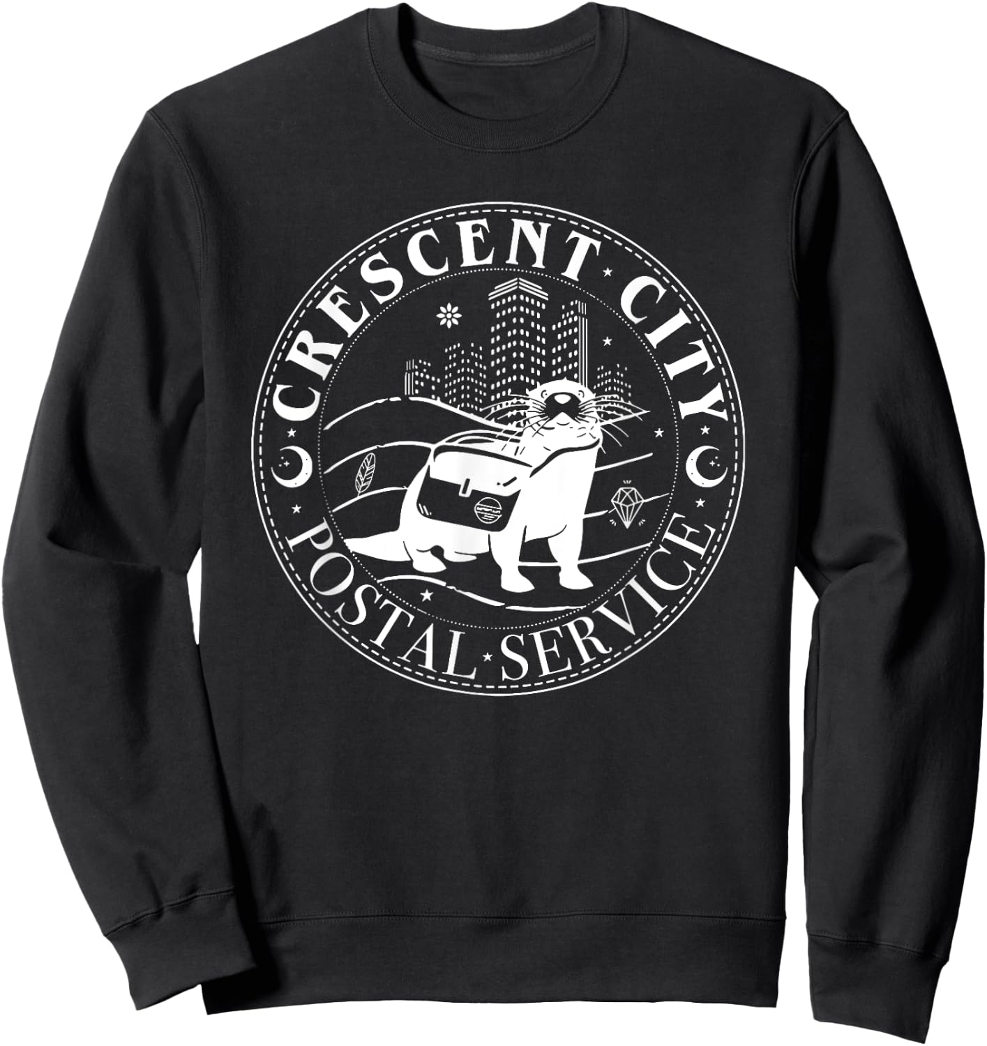 Crescent City Postal Service, Funny Crescent City Otter Sweatshirt - Sweatshirt | Black