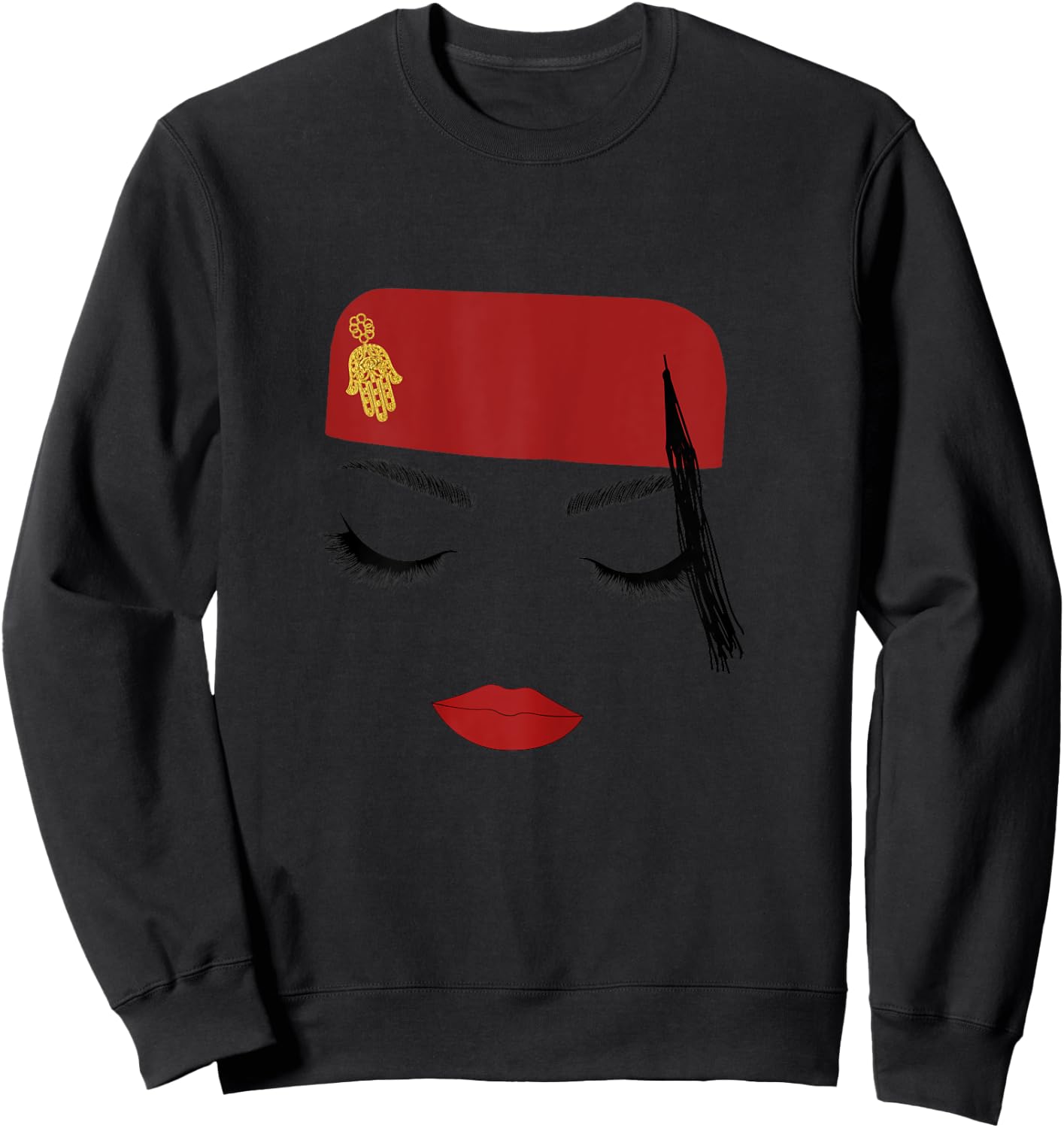 Tunisian Pride Tunisian Girl Tunisian Woman Tunisia Sweatshirt - Sweatshirt | Black