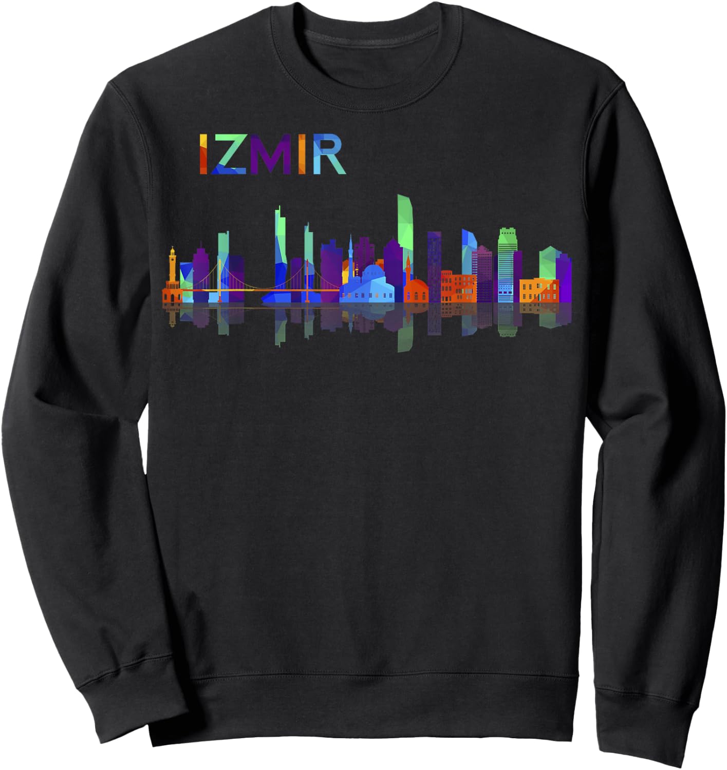 Travel Europe Asia Izmir Turkey Turkish Family Vacation Sweatshirt - Sweatshirt | Black