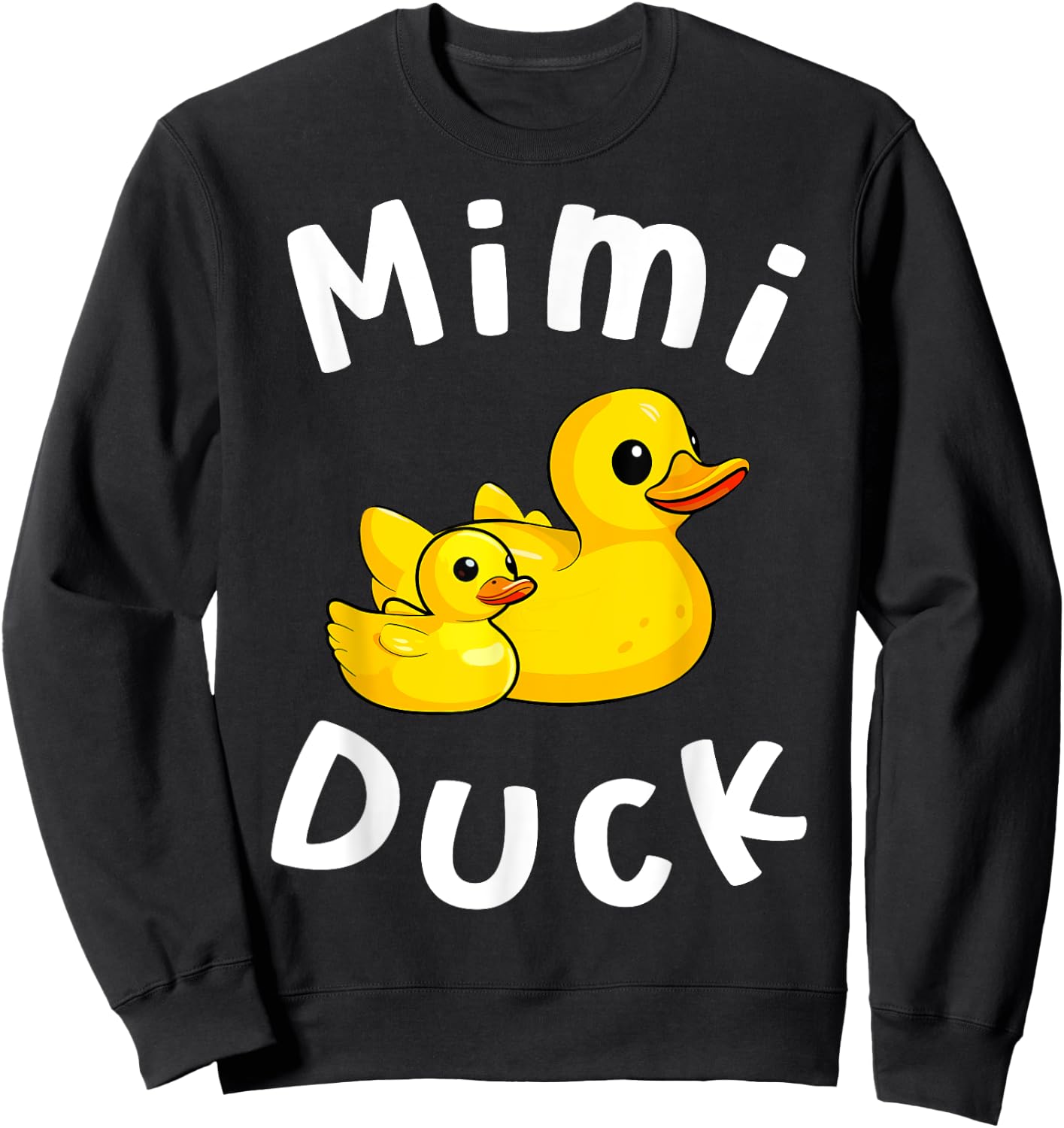 Mimi Duck Birthday Rubber Duck Kids Family Matching Sweatshirt - Sweatshirt | Black