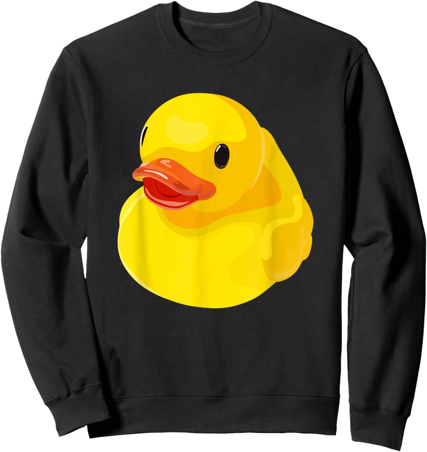 Cute Duck Shirt - Rubber Duckling 3D Effect Sweatshirt - Sweatshirt | Black