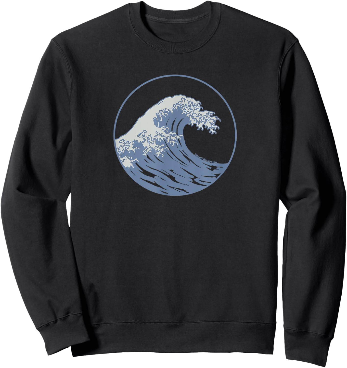 Great wave off Kanazawa Vintage surf Hawaii beach aesthetic Sweatshirt - Sweatshirt | Black