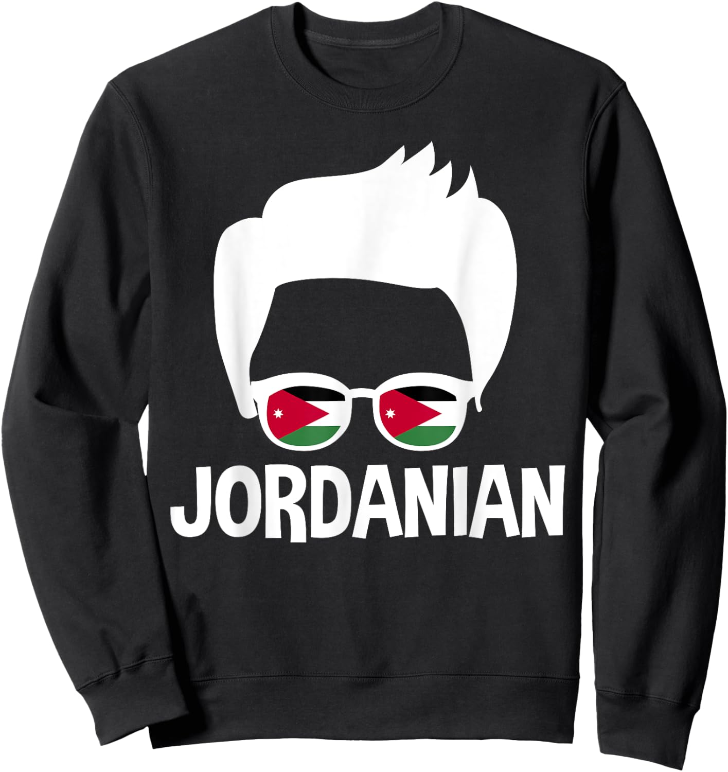 Jordanian Boy Silhouette Jordan Man Pride Sweatshirt - Sweatshirt | Black