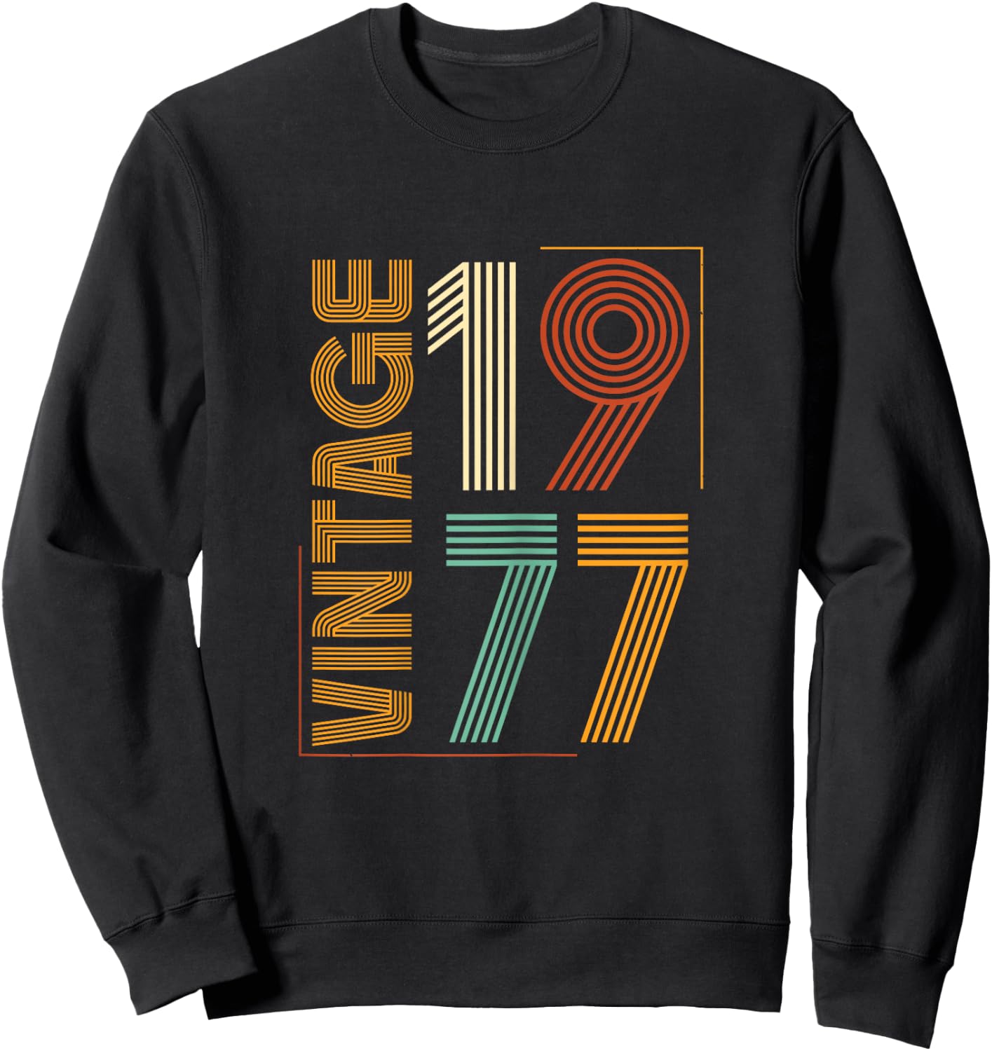 Vintage 1977 Women Limited Edition BDay 1977 Birthday Sweatshirt - Sweatshirt | Black