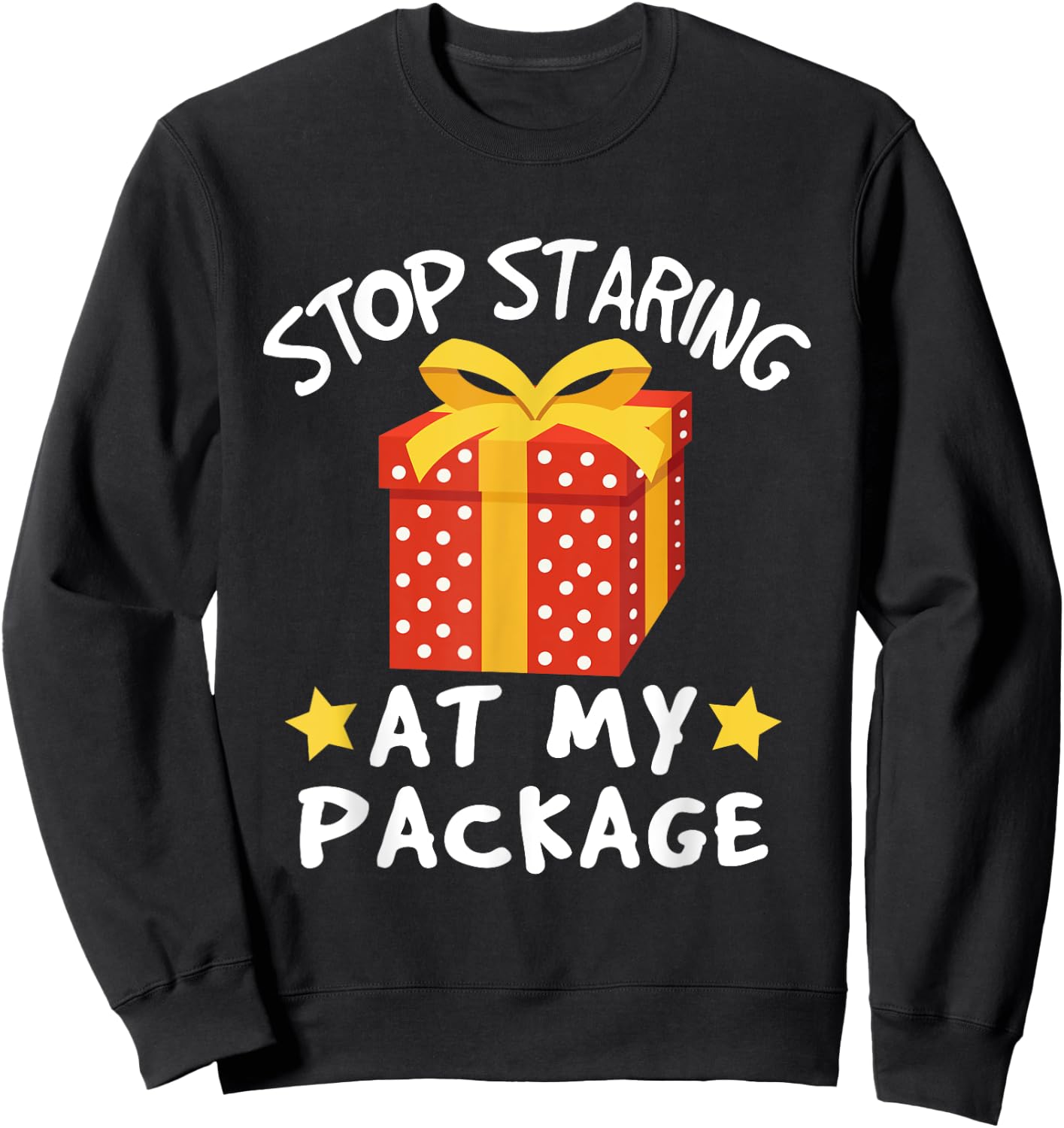 Funny Christmas Adult Humor Pun Shirt White Elephant Gift Sweatshirt - Sweatshirt | Black