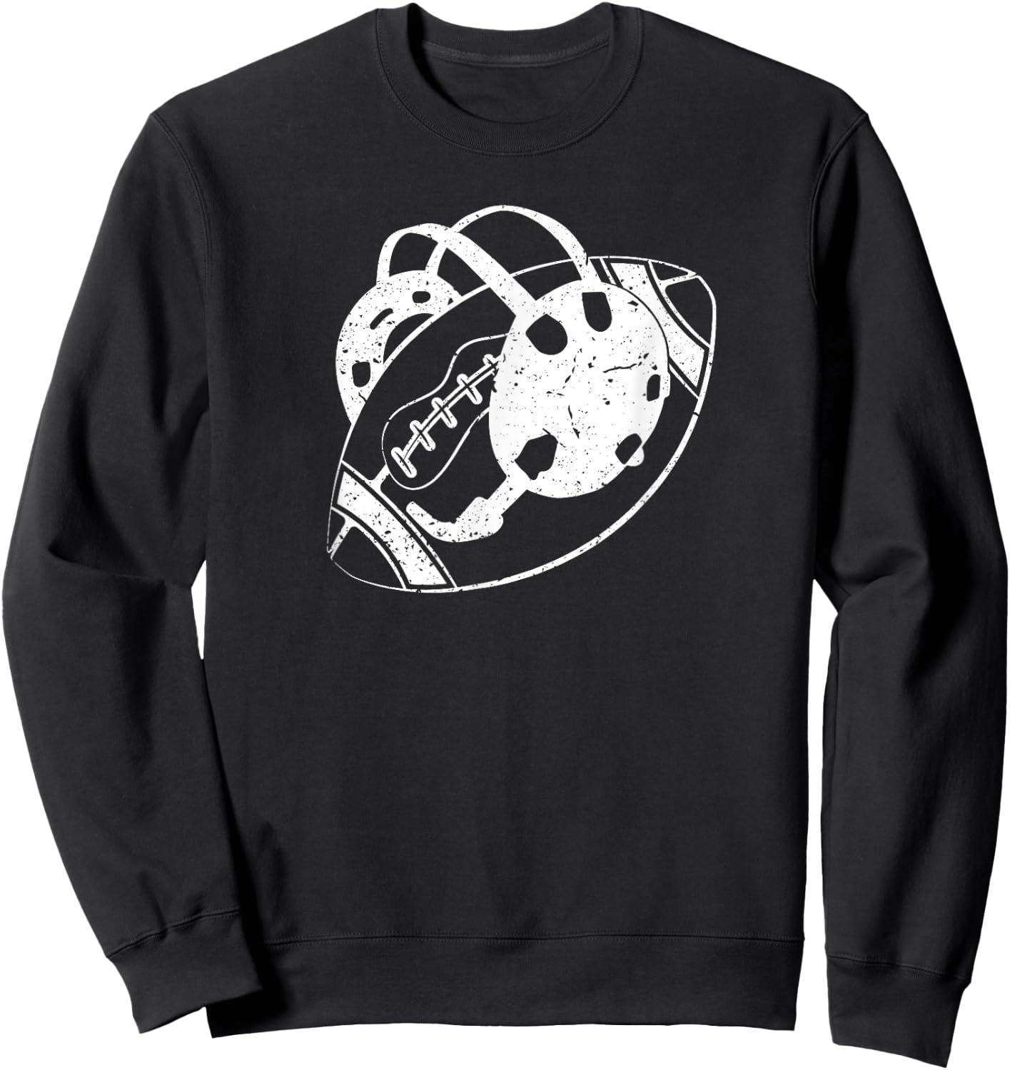 Football and Wrestling Two Sports Athlete, Wrestling Football Sweatshirt - Sweatshirt | Black