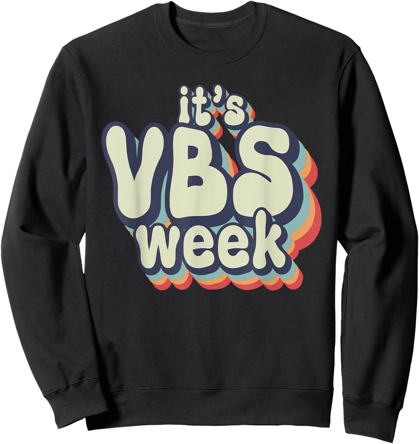 Its VBS Week Bella Canvas Vacation Bible School VBS Mode Kid Sweatshirt - Sweatshirt | Black