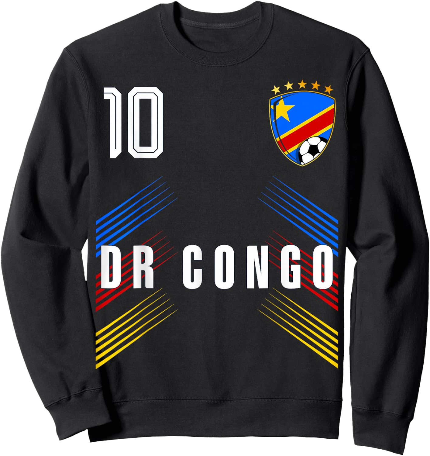DR Congo Flag Congolese Pride Lovers Sweatshirt - Sweatshirt | Black