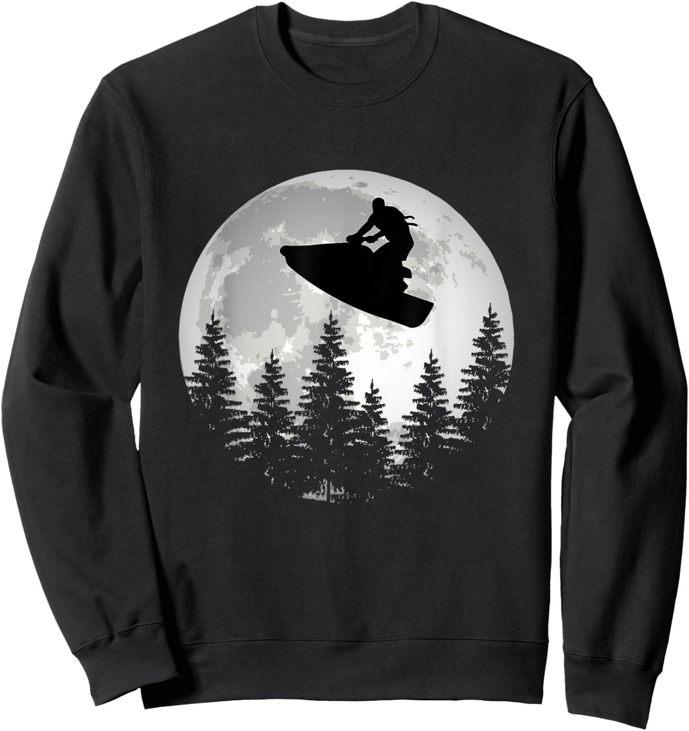 Great jet ski moon jet ski driver PWC motorsport Sweatshirt - Sweatshirt | Black