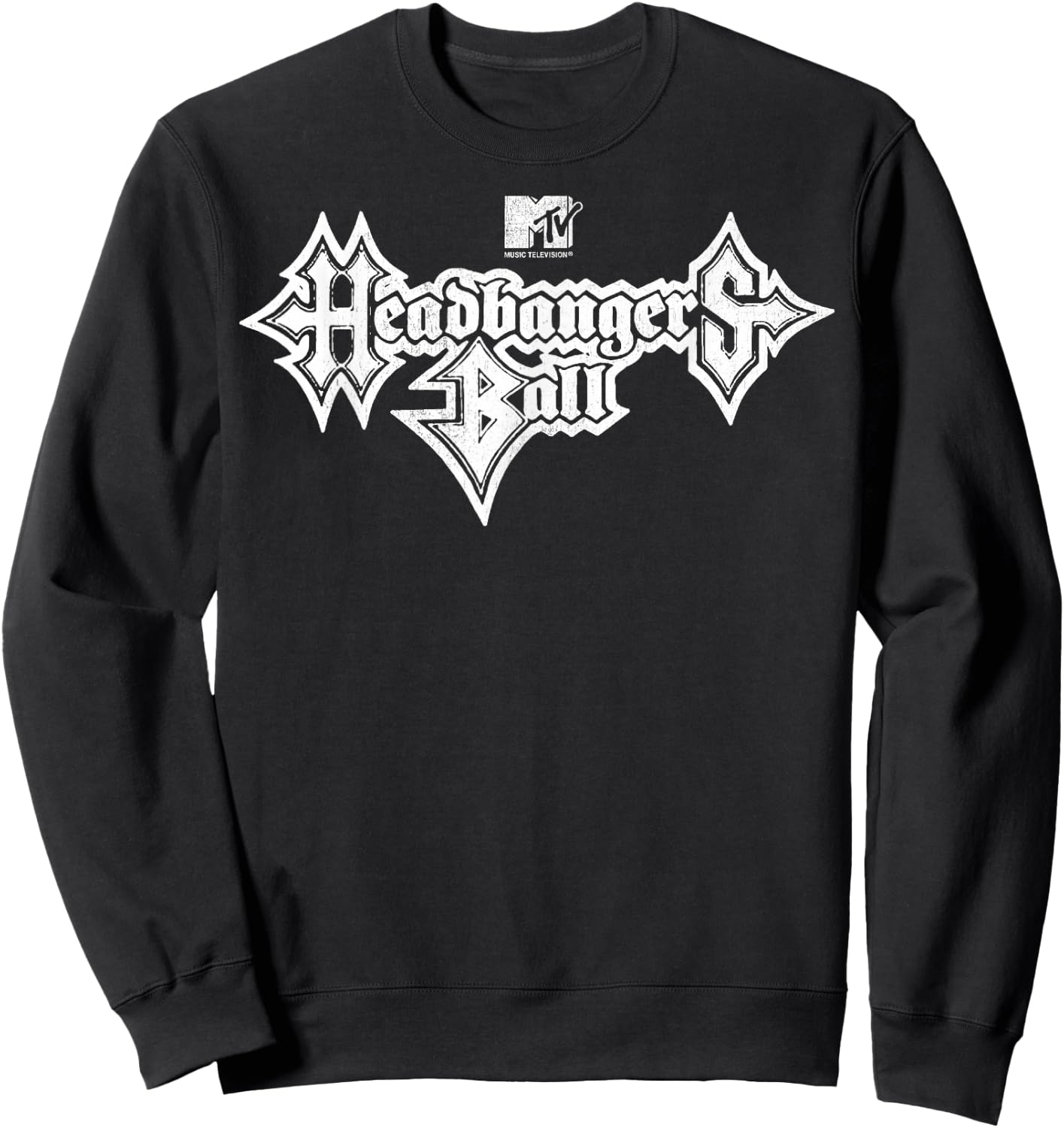 MTV Headbangers Ball Outline Logo Sweatshirt - Sweatshirt | Black