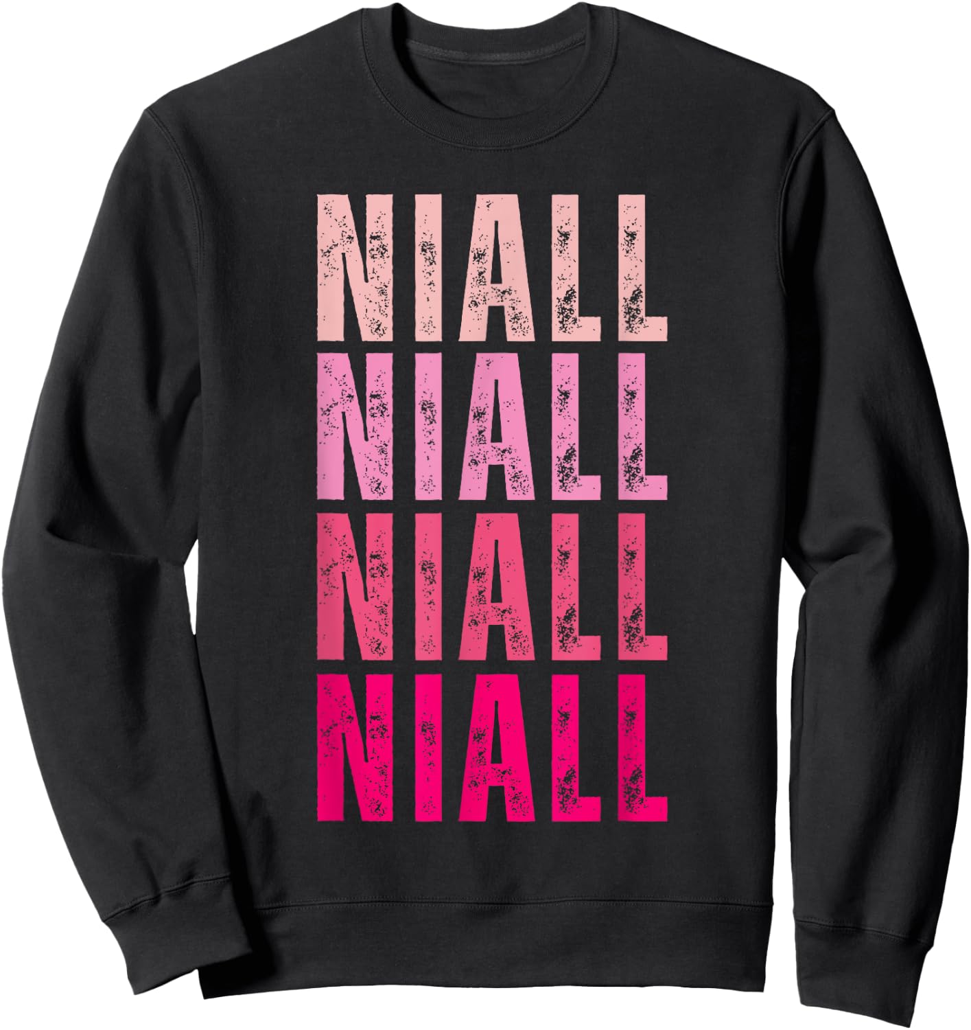 I Love Niall Vintage Personalized Name Niall Sweatshirt - Sweatshirt | Black