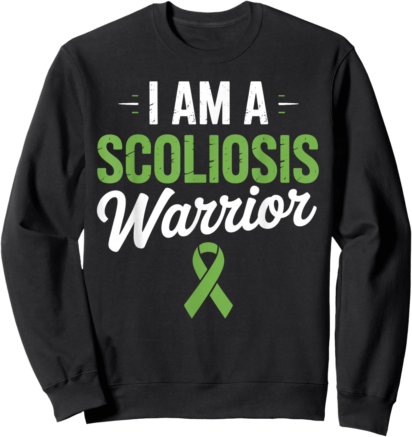 Scoliosis Design Women Kids Spine Surgery Scoliosis Sweatshirt - Sweatshirt | Black