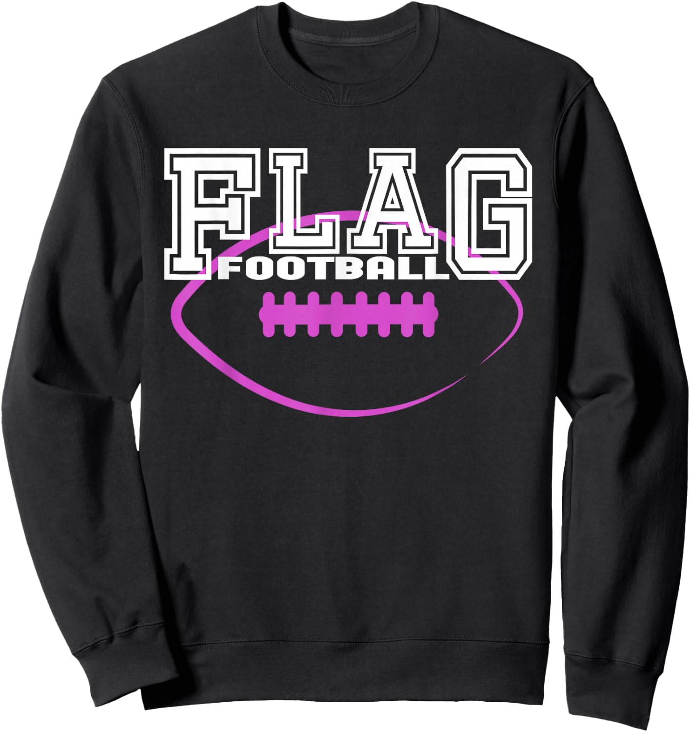 Flag Football Girls' Team Players Sweatshirt - Sweatshirt | Black