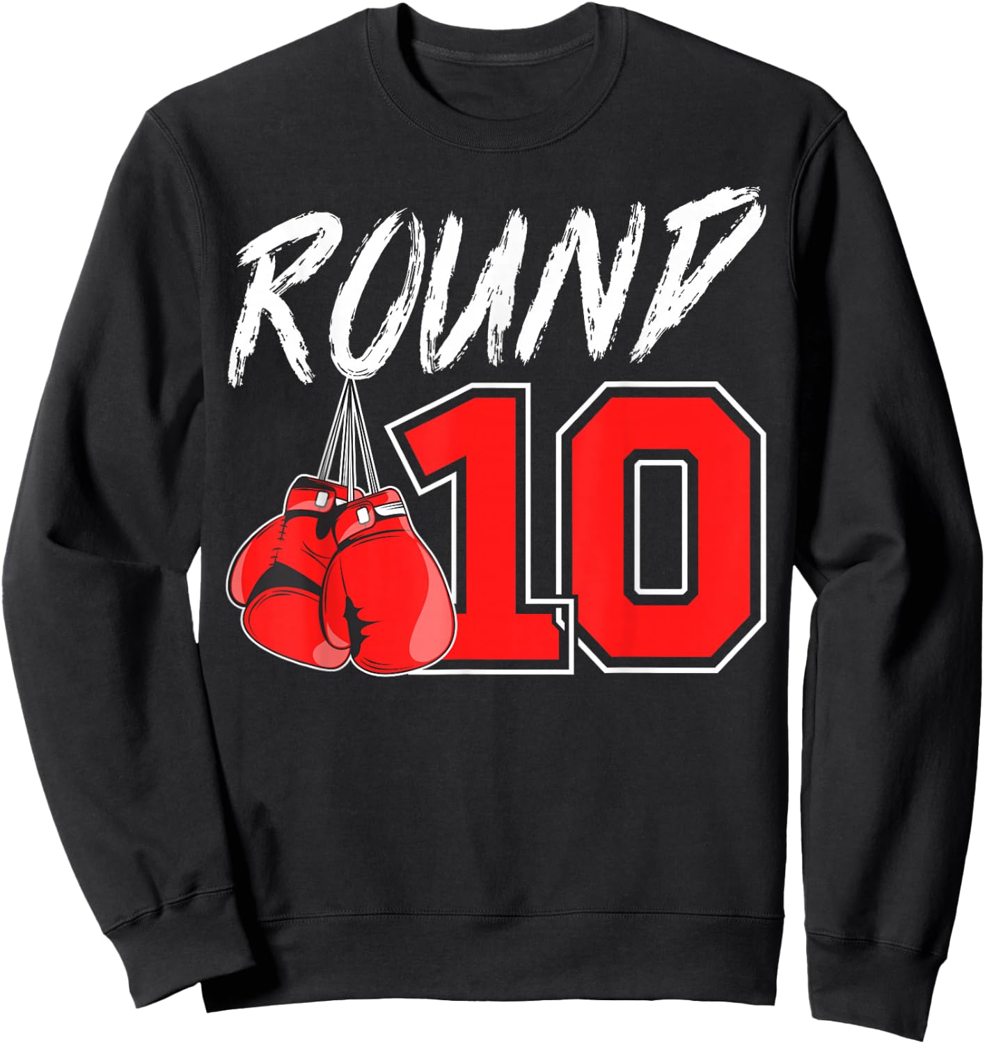 10th Birthday Boxing Boy 10 Year Old Boxer Bday Party Sweatshirt - Sweatshirt | Black
