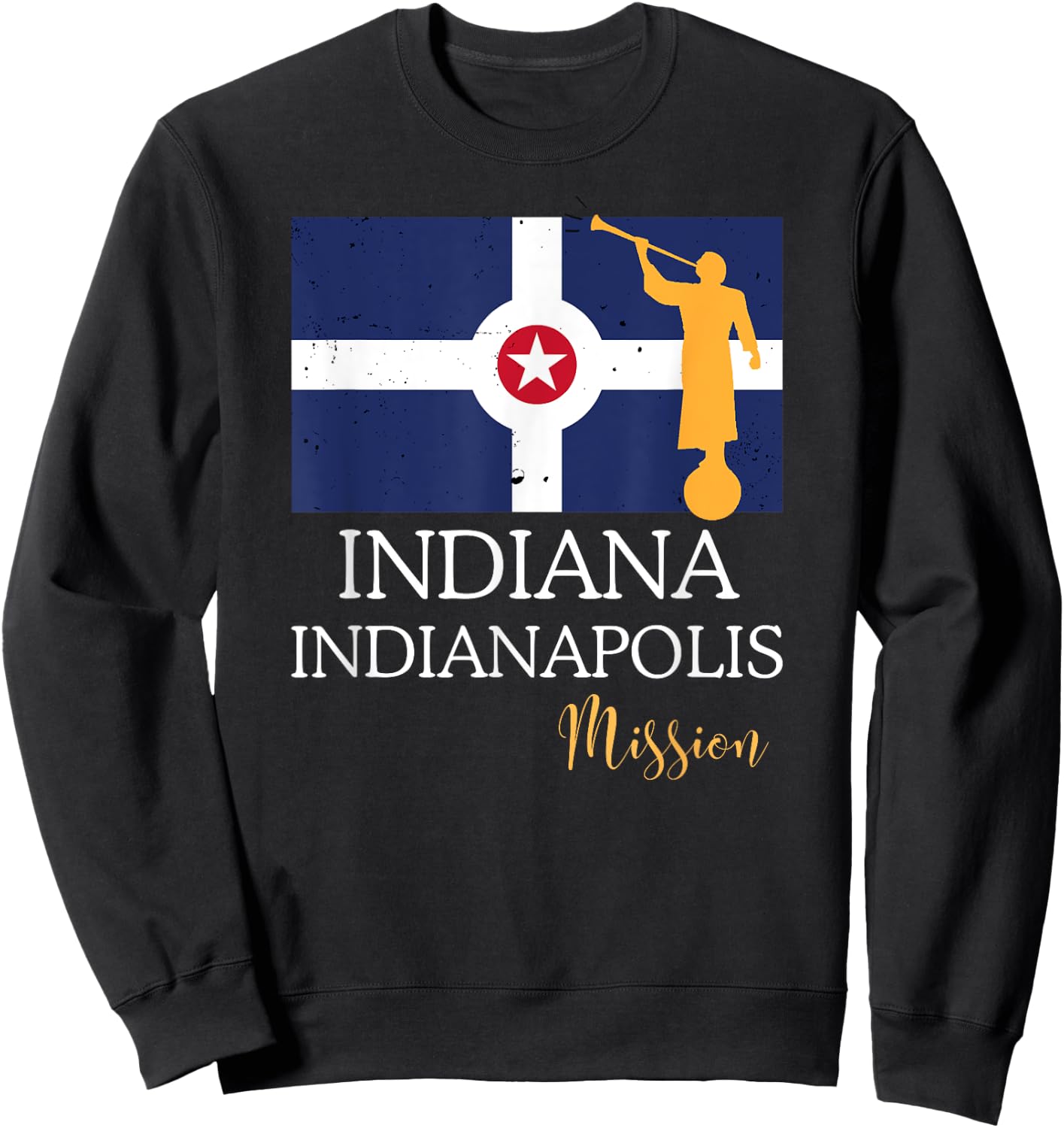 Indiana Indianapolis Mormon LDS Mission Missionary Sweatshirt - Sweatshirt | Black