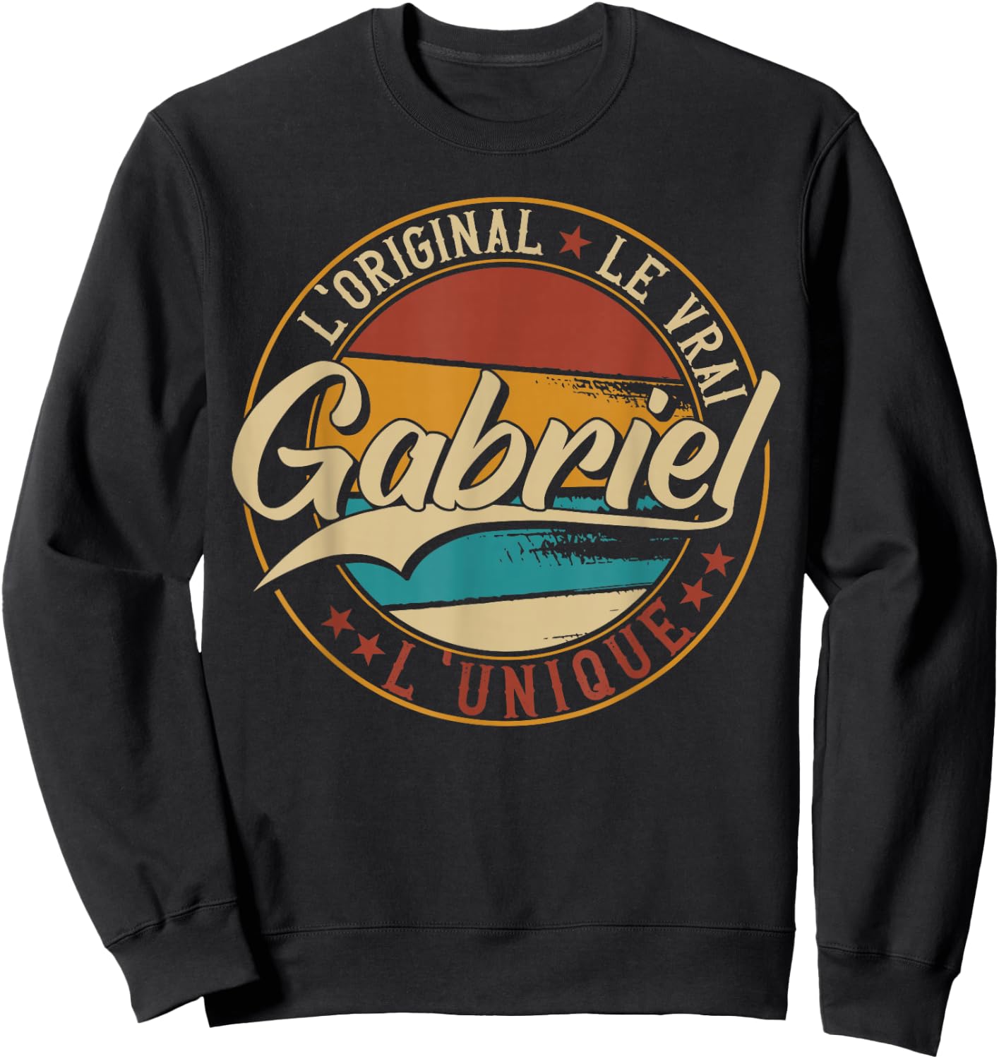 Gabriel The Original Le Vrai L'Unique Men & Boys , Black, S Sweatshirt - Sweatshirt | Black