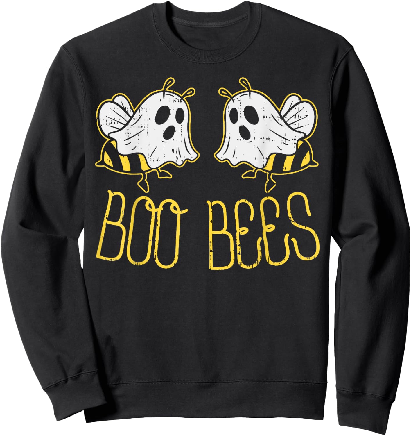 Boo Bees Funny Couples Halloween Costume For Adult Her Women Sweatshirt - Sweatshirt | Black