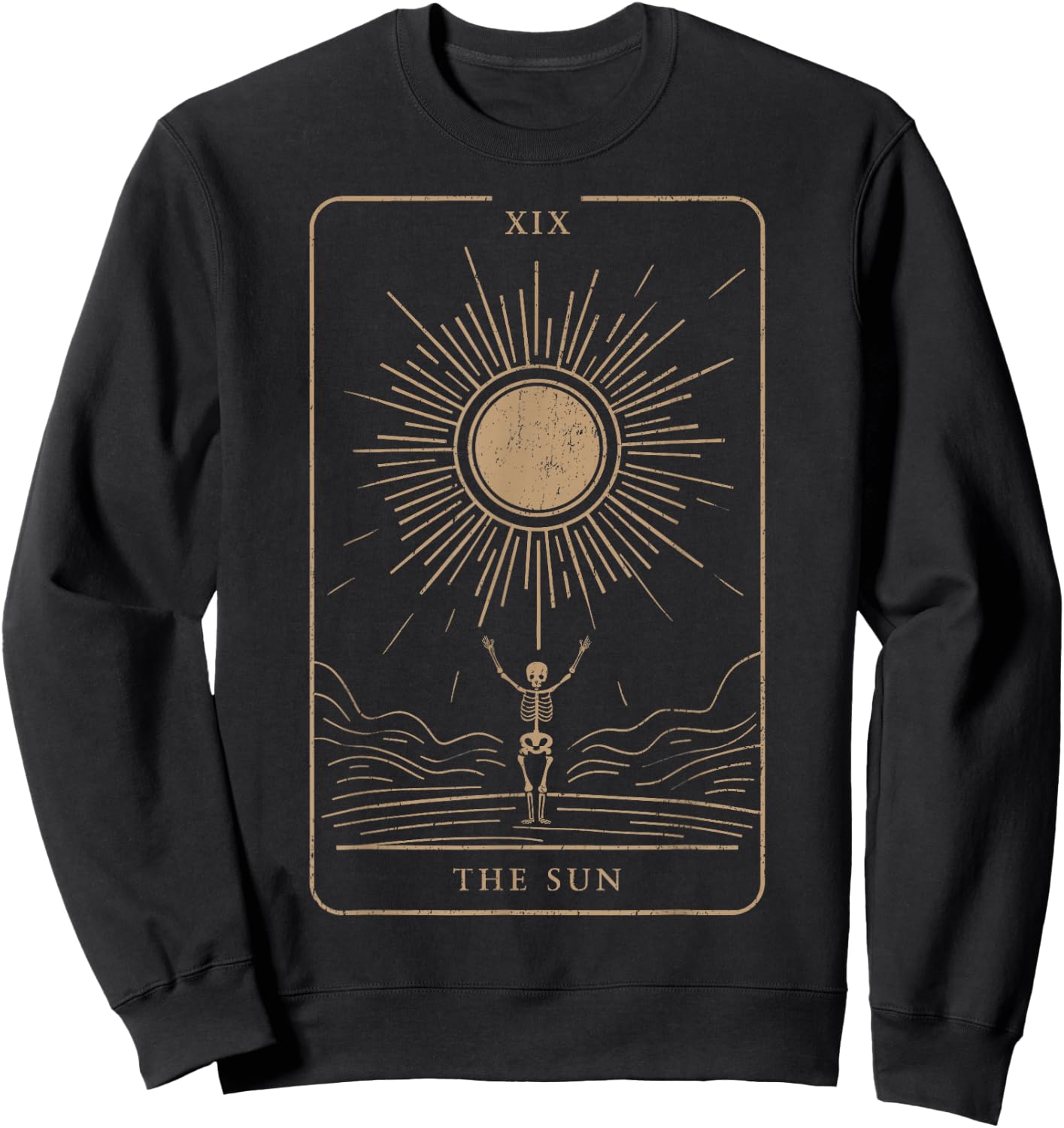 Esoteric Mystic Spiritual Tarot Card Streetwear , Black, S Sweatshirt - Sweatshirt | Black