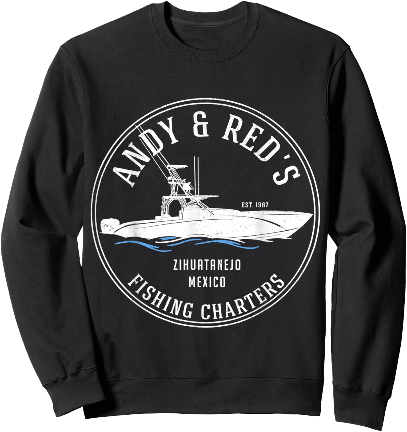 Vintage Andy & Red's Fishing Charters Sweatshirt - Sweatshirt | Black