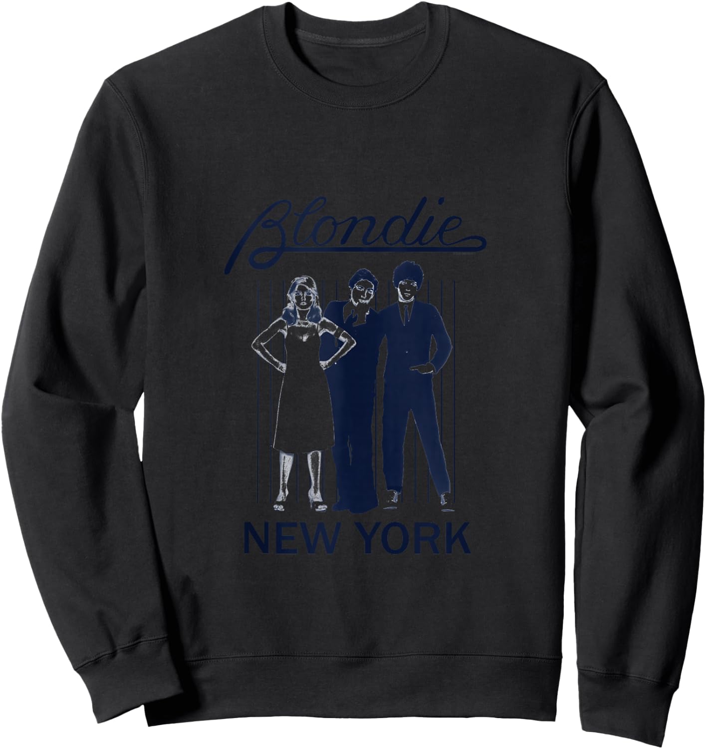 Blondie Parallel Lines Album Art New York Vintage Band Sweatshirt - Sweatshirt | Black