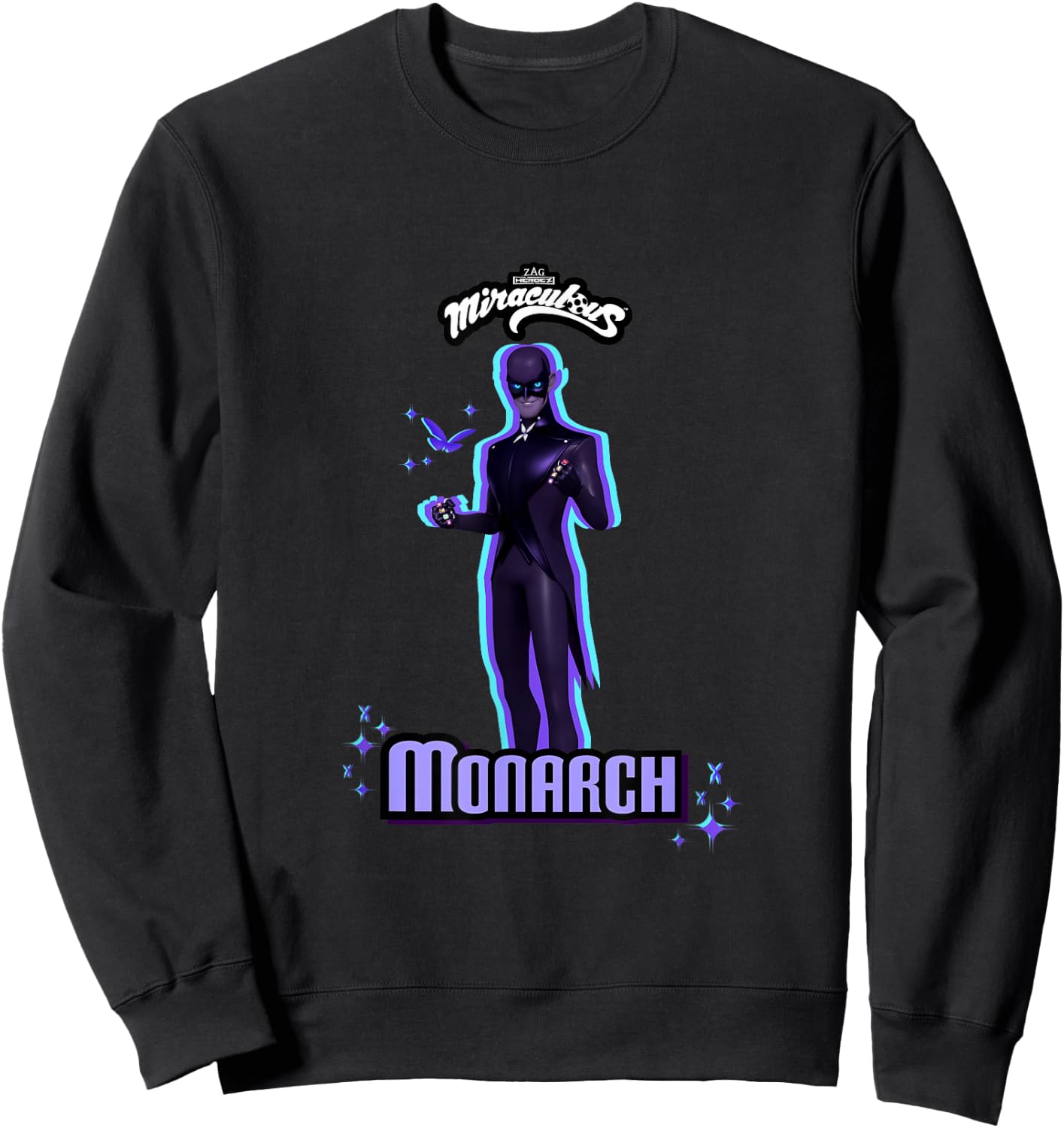 Miraculous Ladybug Villains Collection Monarch 2 Sweatshirt - Sweatshirt | Black