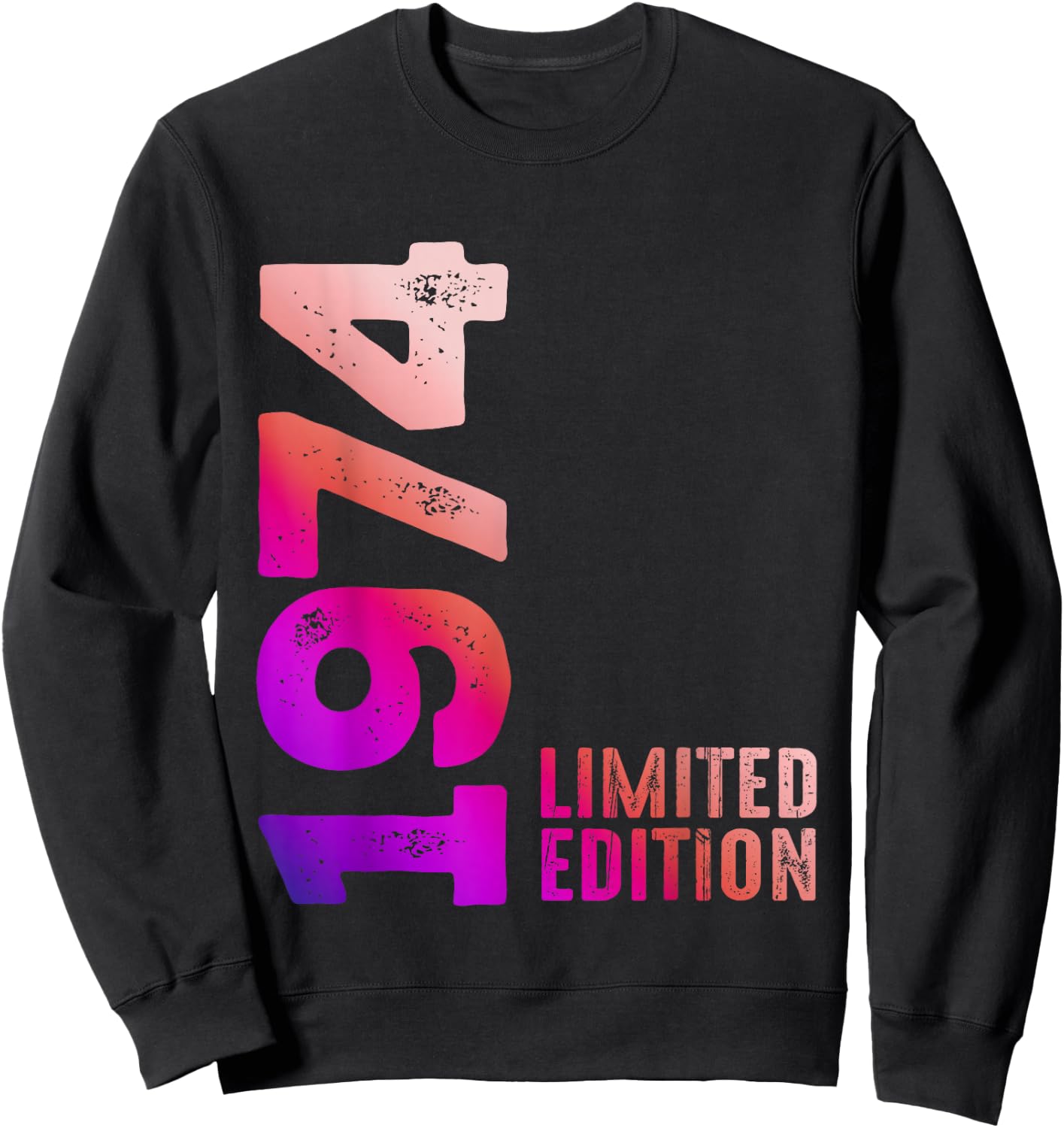 1974 Limited Edition 1974 Birthday Gift , Black, S Sweatshirt - Sweatshirt | Black