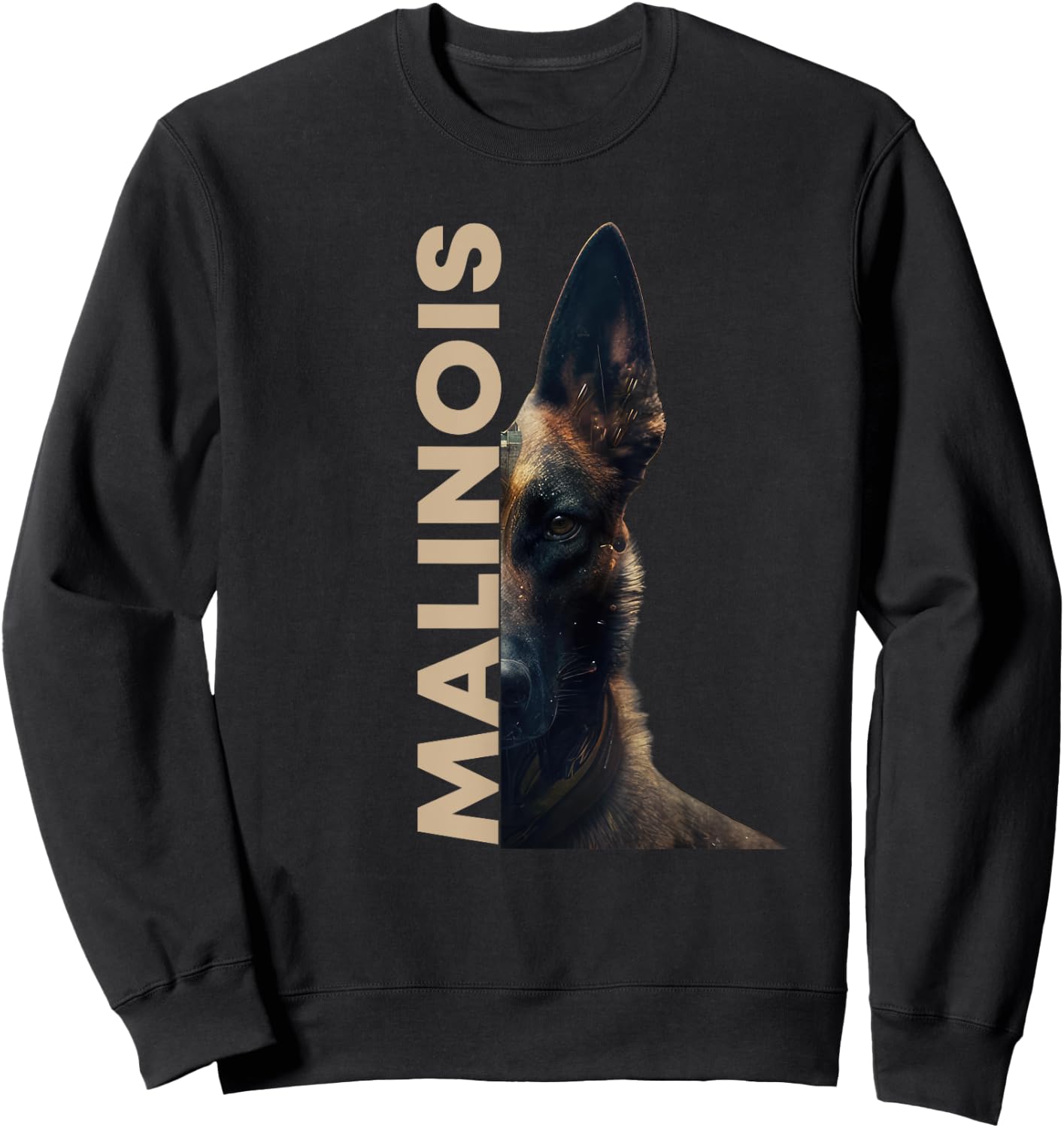 Malinois Belgian Shepherd Dog Masters Lady , black Sweatshirt - Sweatshirt | Black