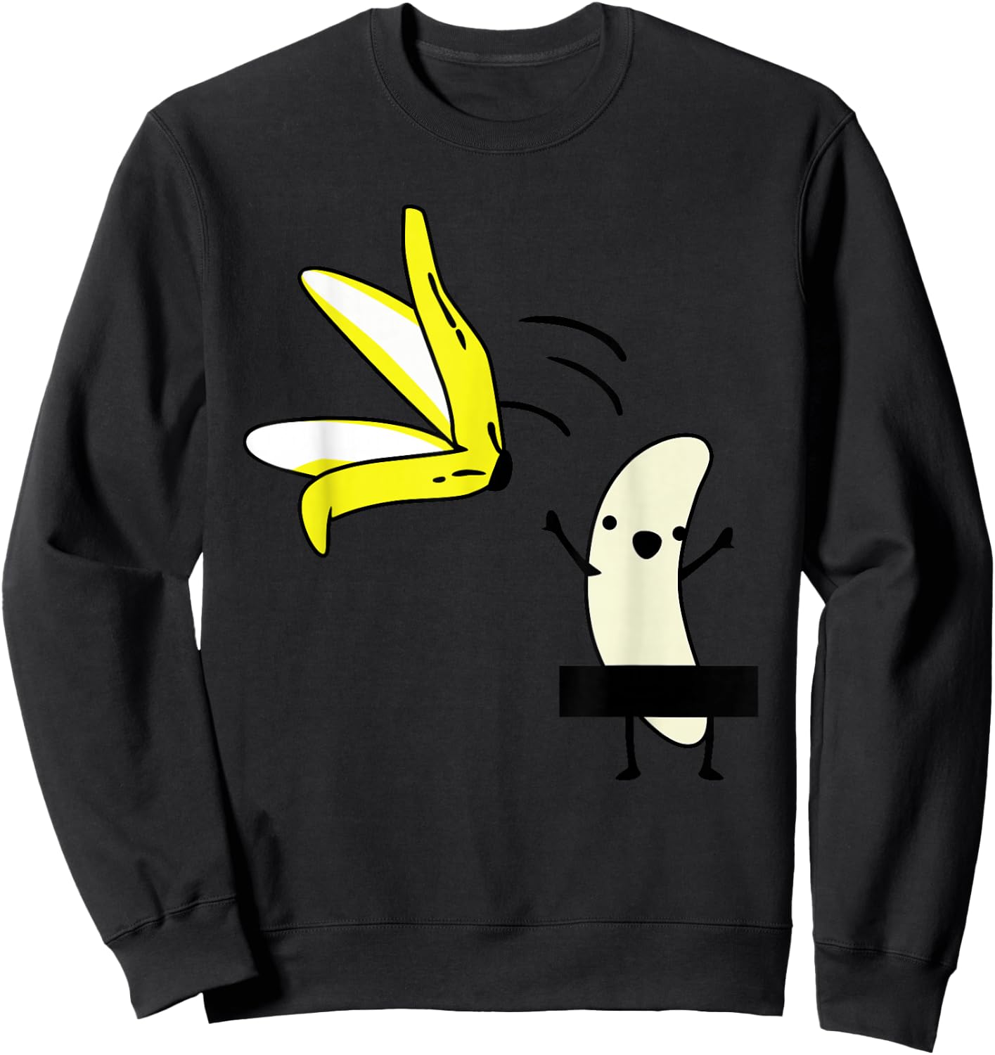Nude banana | Funny goofy Sweatshirt - Sweatshirt | Black
