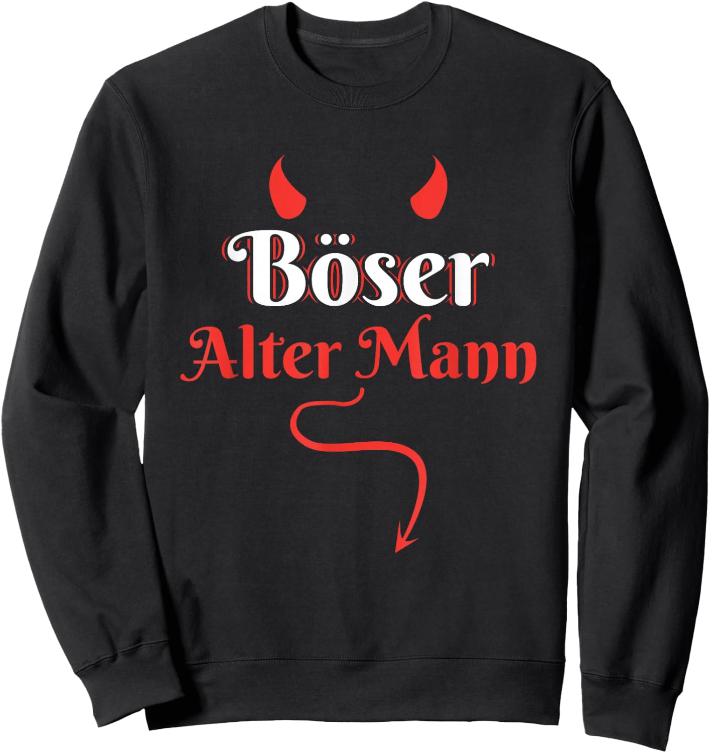 Opa Großvater Sarkasmus Biker Rocker Böser Alter Mann Sweatshirt - Sweatshirt | Black