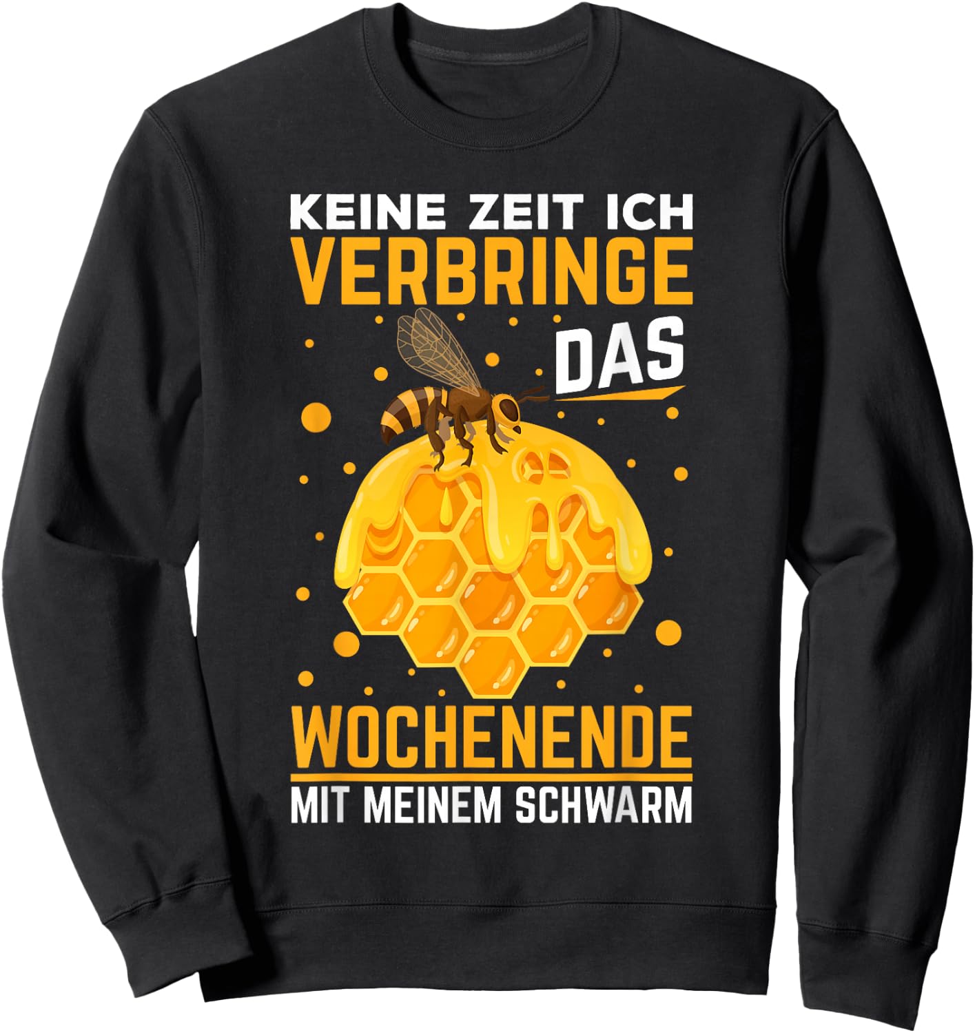 Imker Geschenke Biene Bienenstock Honig Landwirt Bienen Sweatshirt - Sweatshirt | Black