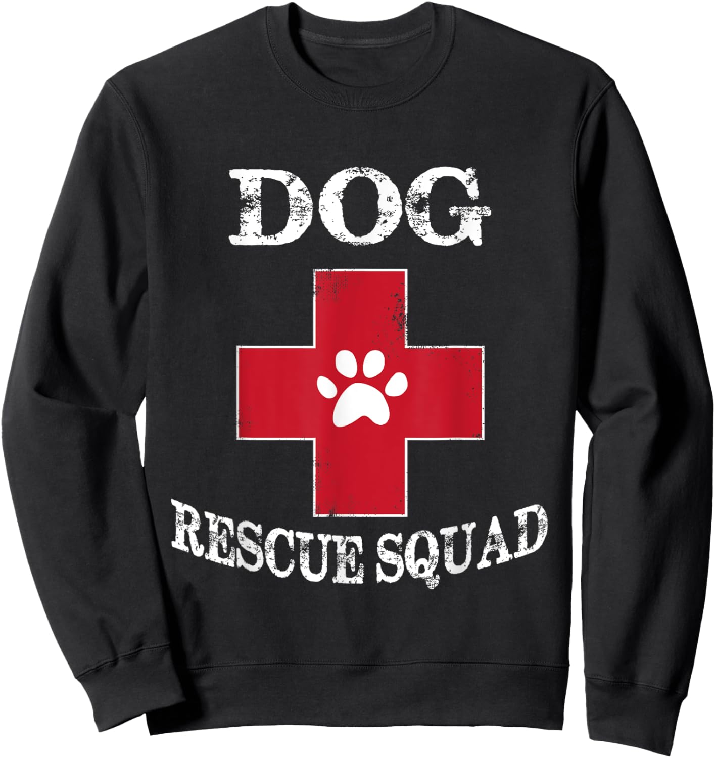 Dog Rescue Shirt - Dog Animal Rescue Squad T shirts Sweatshirt - Sweatshirt | Black