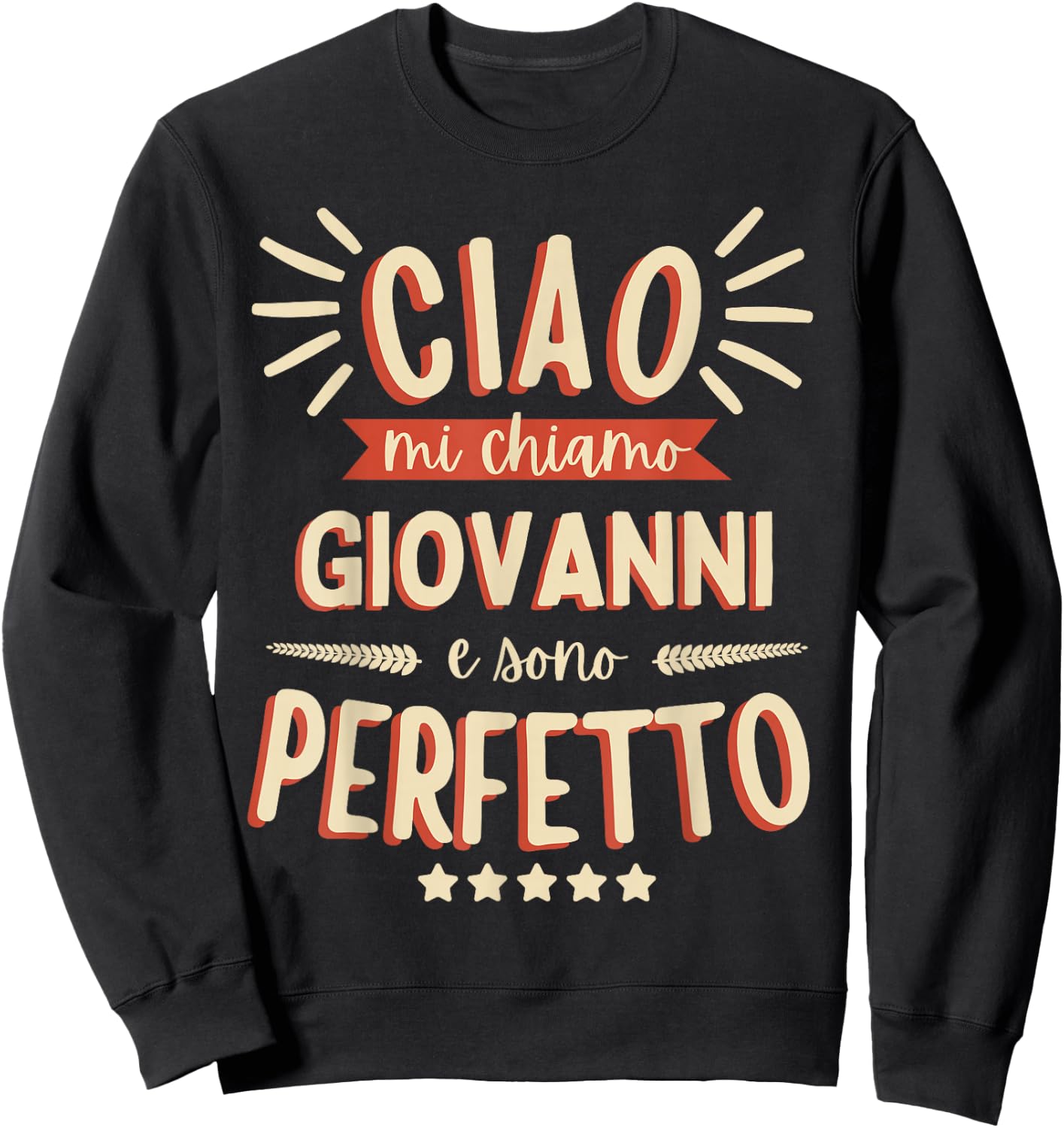 Giovanni Idea Regalo Personalizzata Nome Divertente Sweatshirt - Sweatshirt | Black