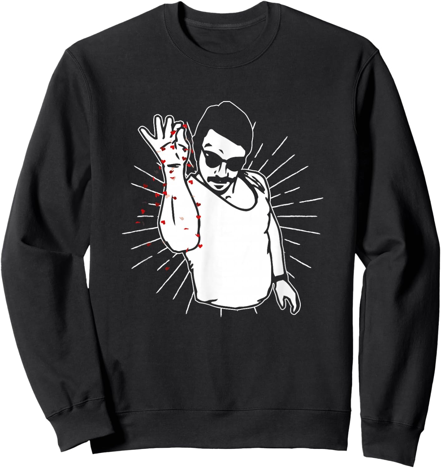 Salt Bae Fan Chef Steak Lover Valentine's Day 14 February Sweatshirt - Sweatshirt | Black
