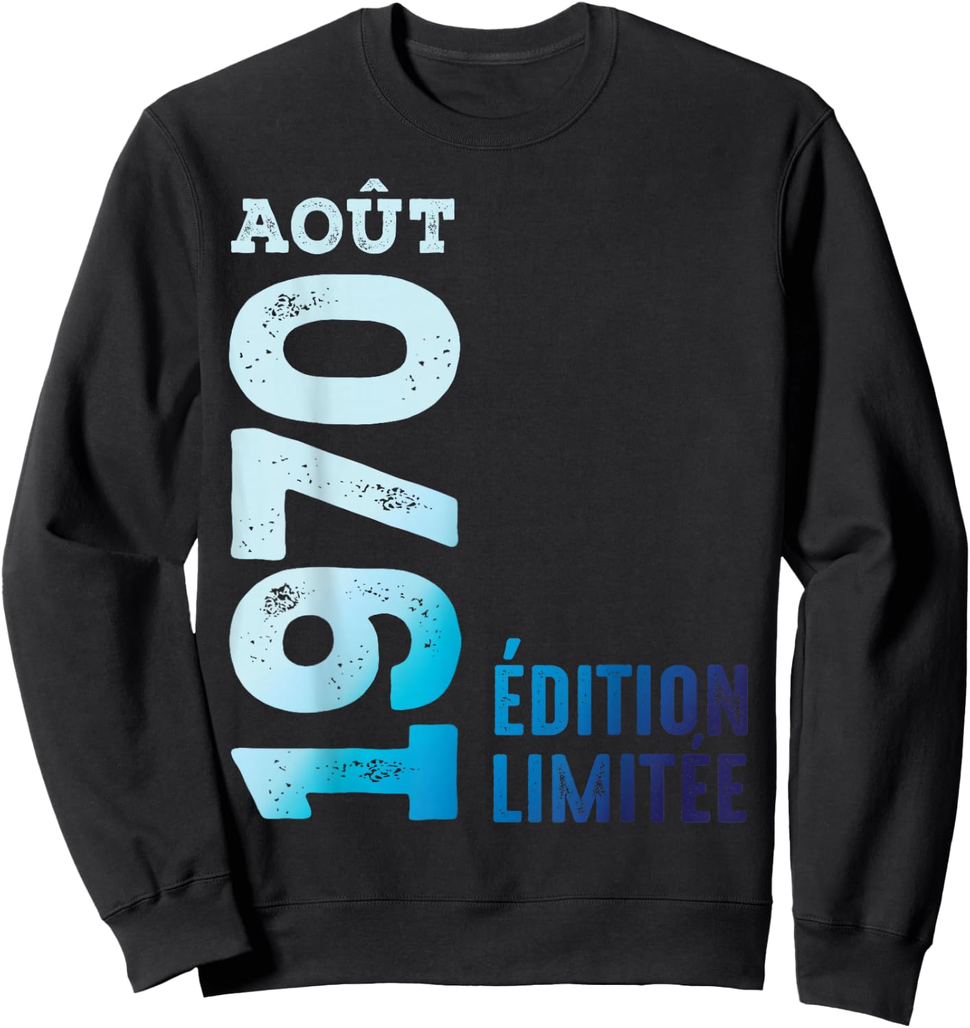 Limited Edition 1970 August 1970 Retro Year 1970 Vintage Sweatshirt - Sweatshirt | Black