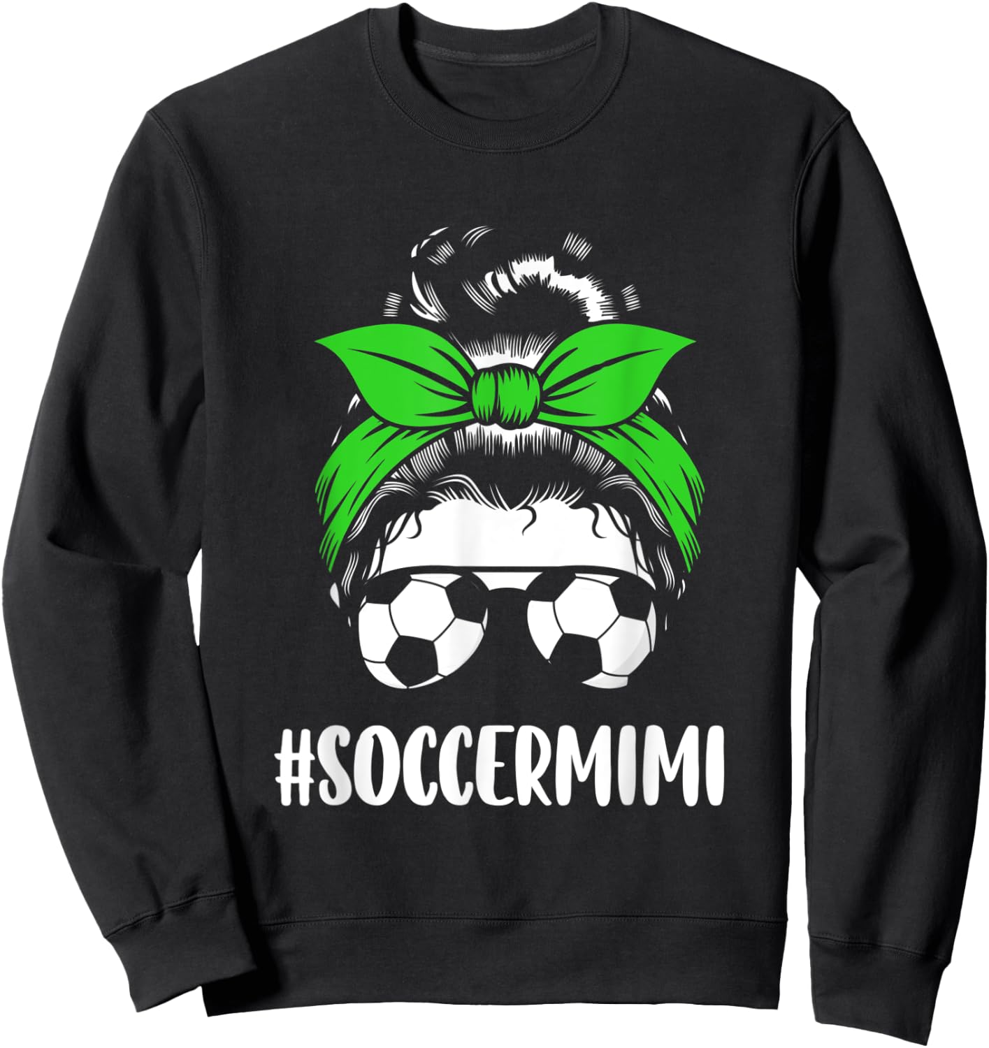 Soccer mimi funny soccer grandma granny Sweatshirt - Sweatshirt | Black