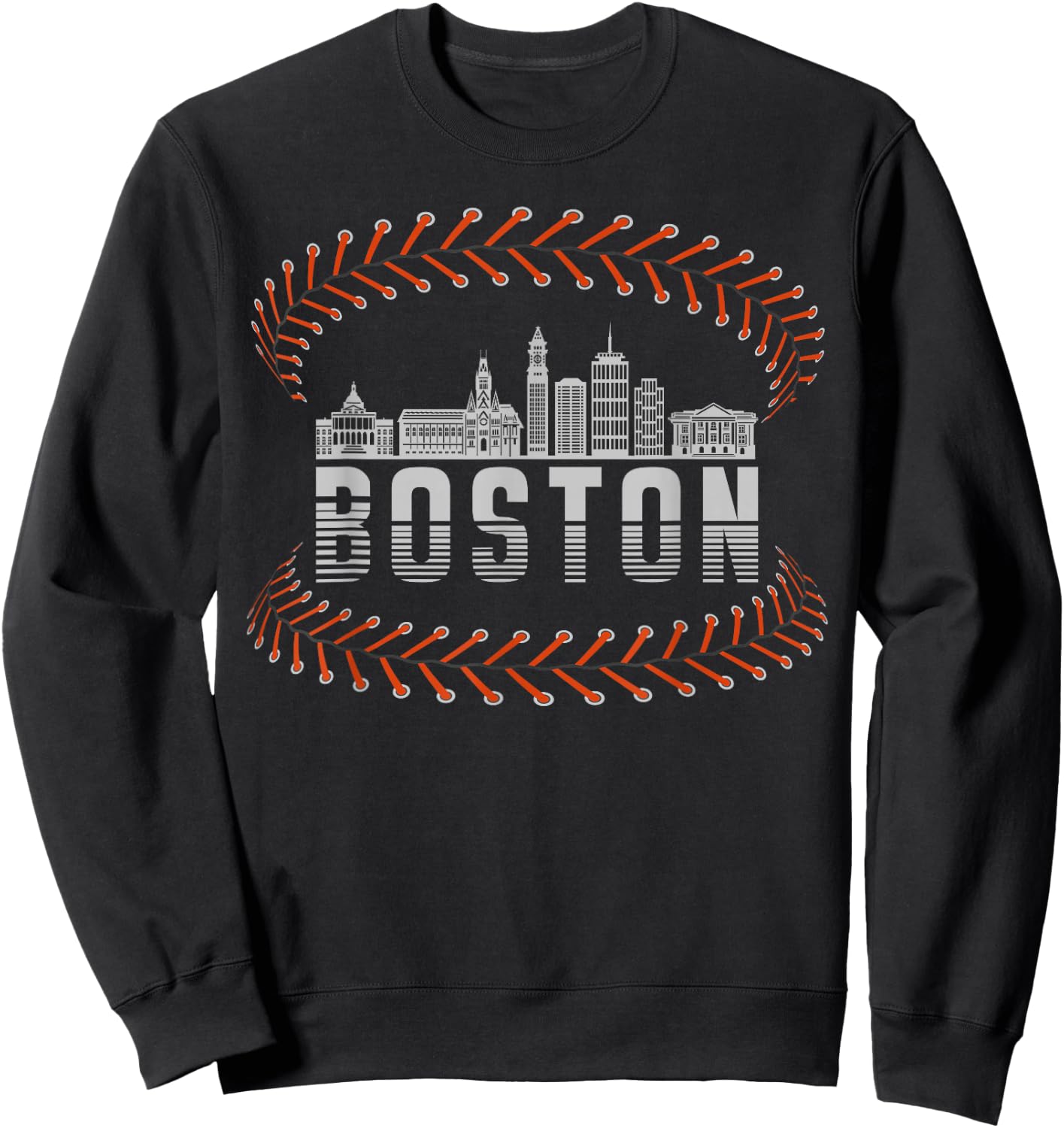 Baseball Boston & Men, Boston Baseball Sweatshirt - Sweatshirt | Black
