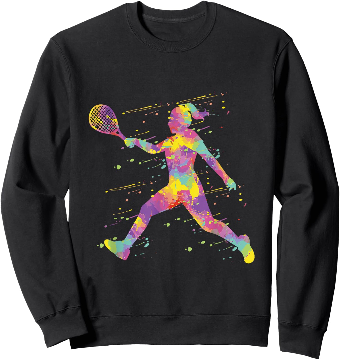 Tennis Mädchen Tennisspielerin Sweatshirt - Sweatshirt | Black