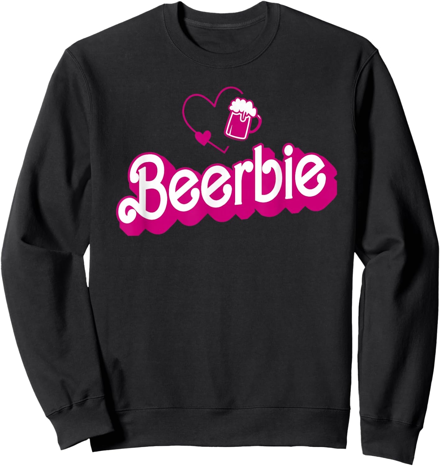 Retro Beer Pun Bar Pub Crawl Party Men Women Funny Beer Sweatshirt - Sweatshirt | Black