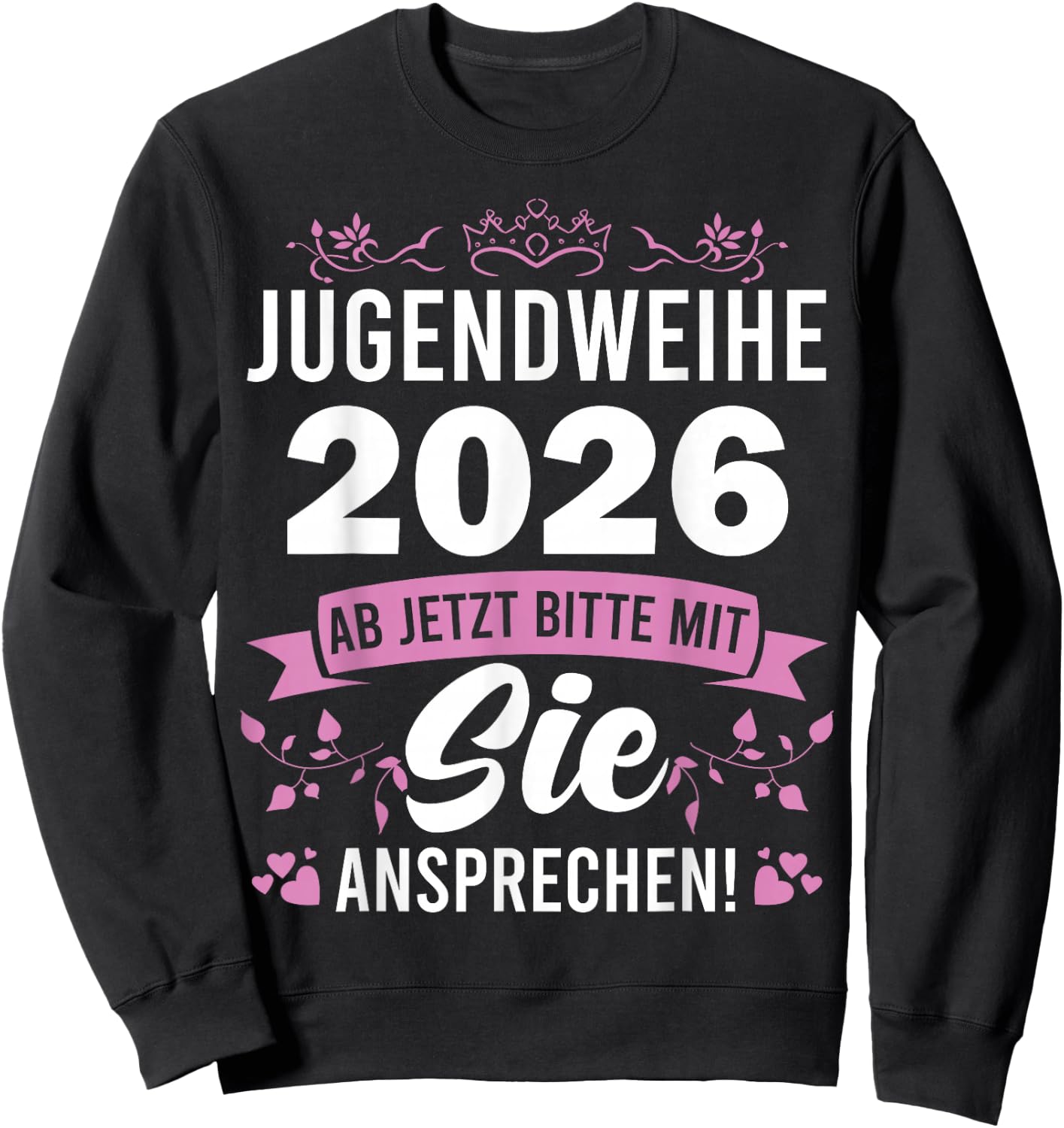 Jugendweihe 2026 Mädchen Junge Sweatshirt - Sweatshirt | Black