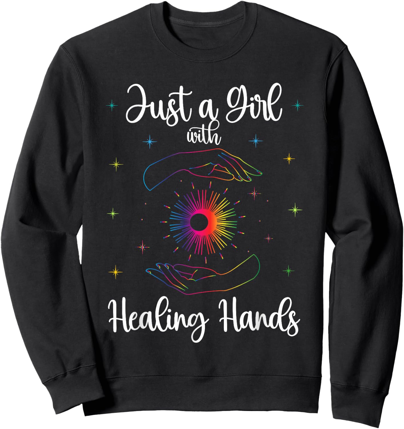 Massage Therapist Just a Girl with Healing Hands Sweatshirt - Sweatshirt | Black