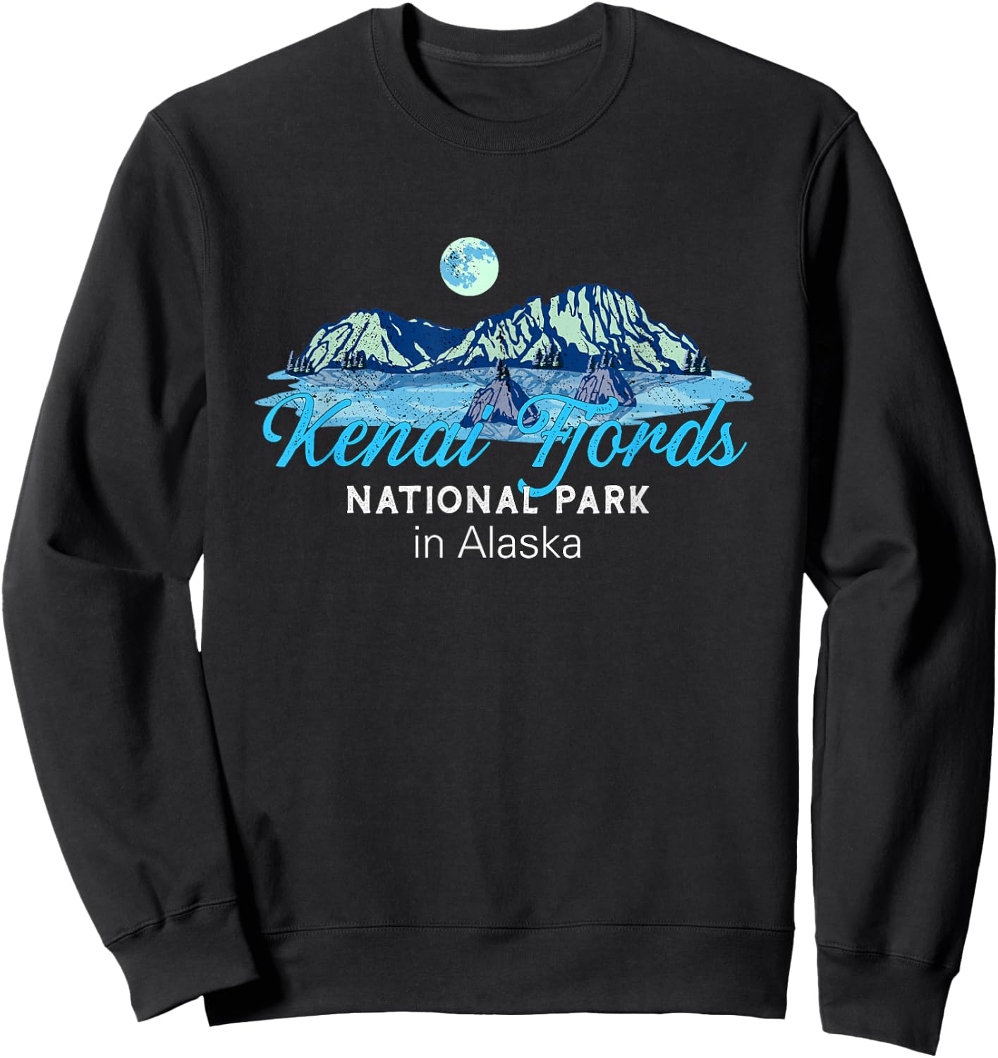 Kenai Fjords National Park Alaska Sweatshirt - Sweatshirt | Black